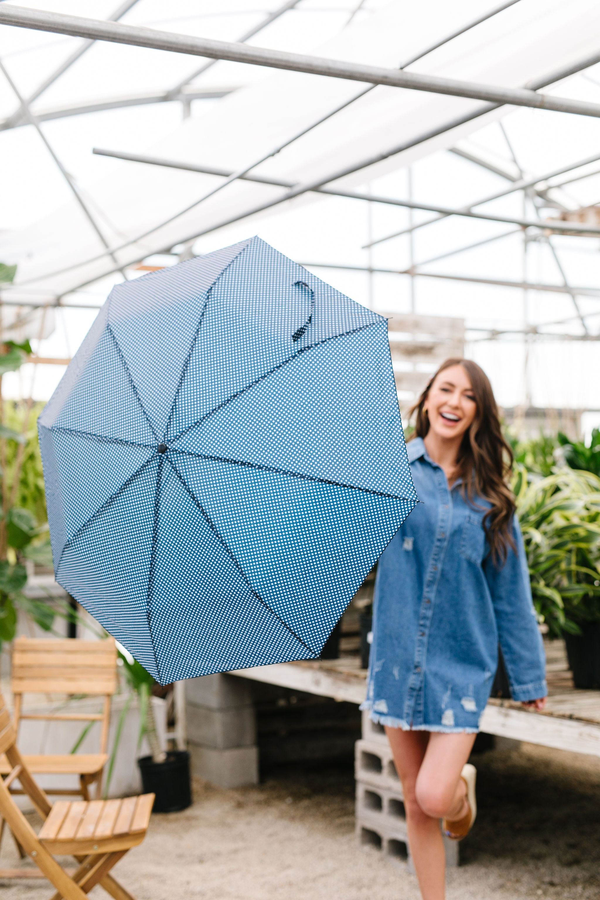April Showers Polka Dot Umbrella