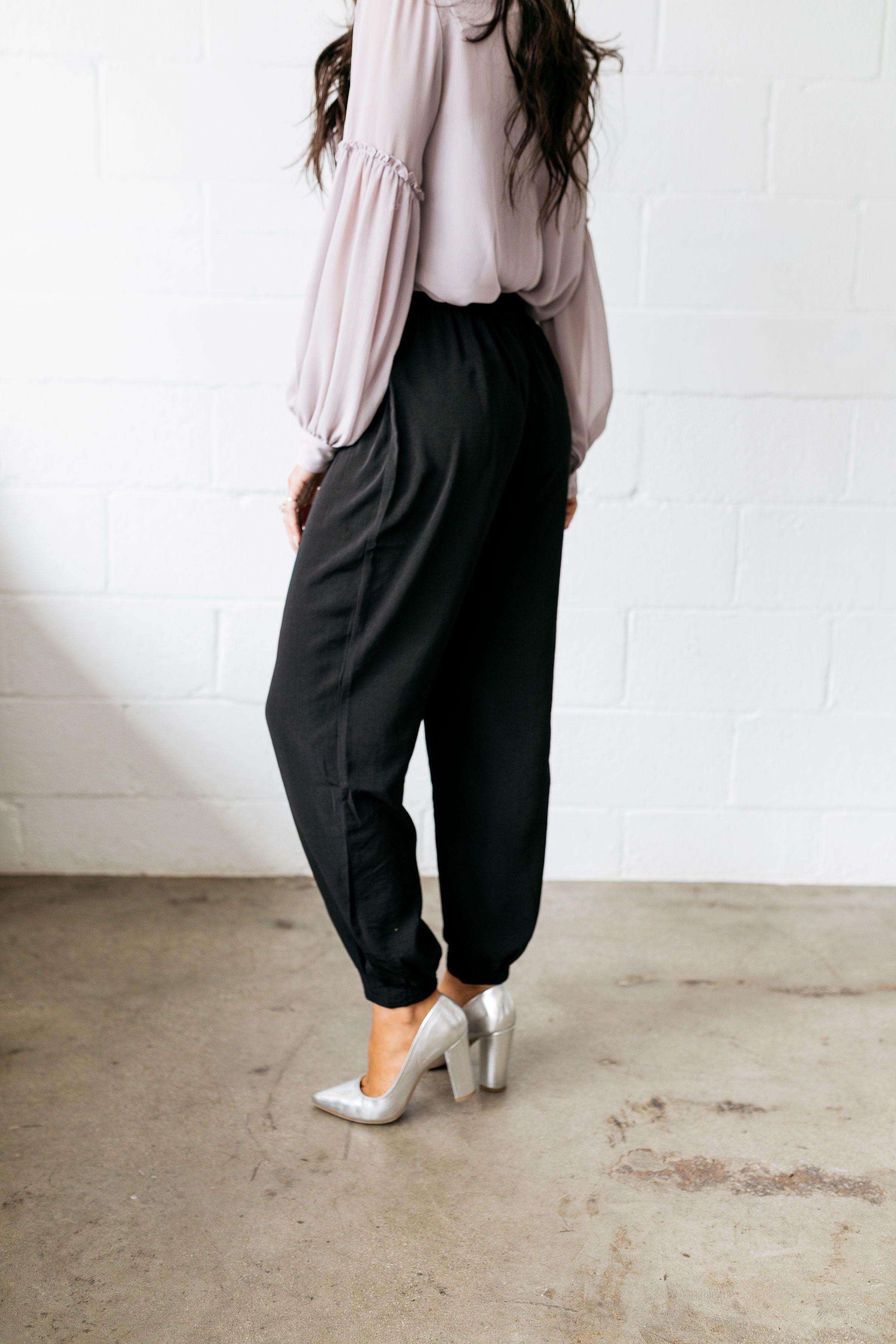 Arabian Nights Harem Pants In Black