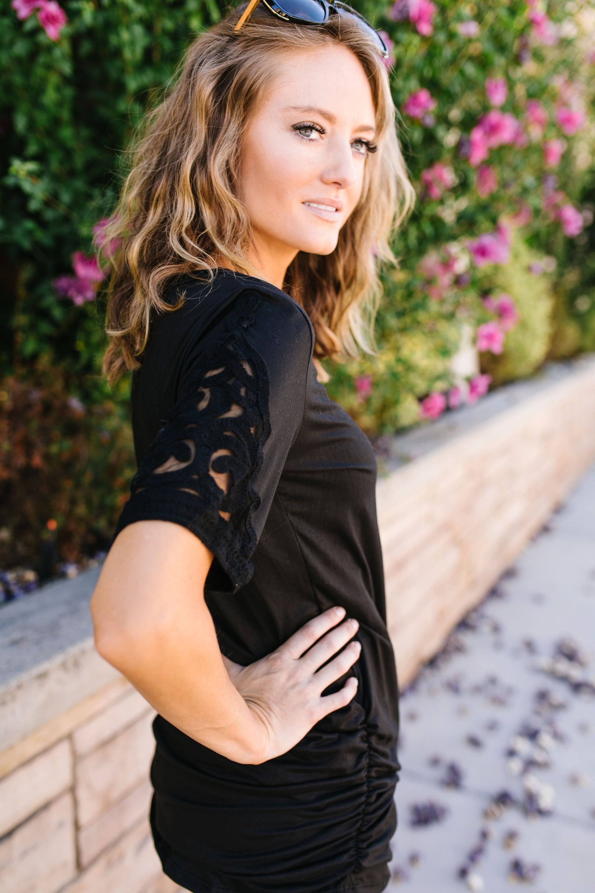 Armed With Lace Top In Black