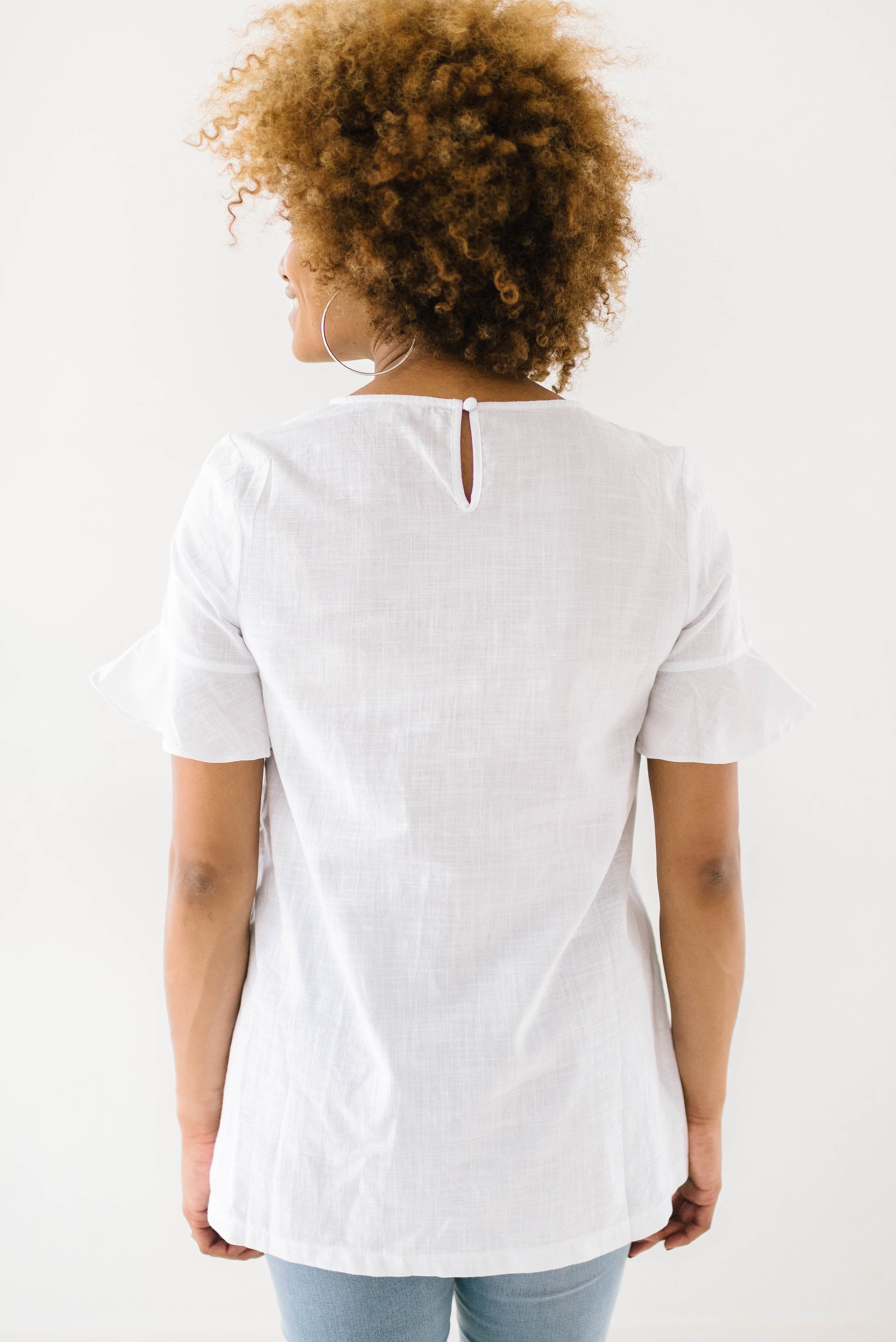 Arrow Embroidered Top