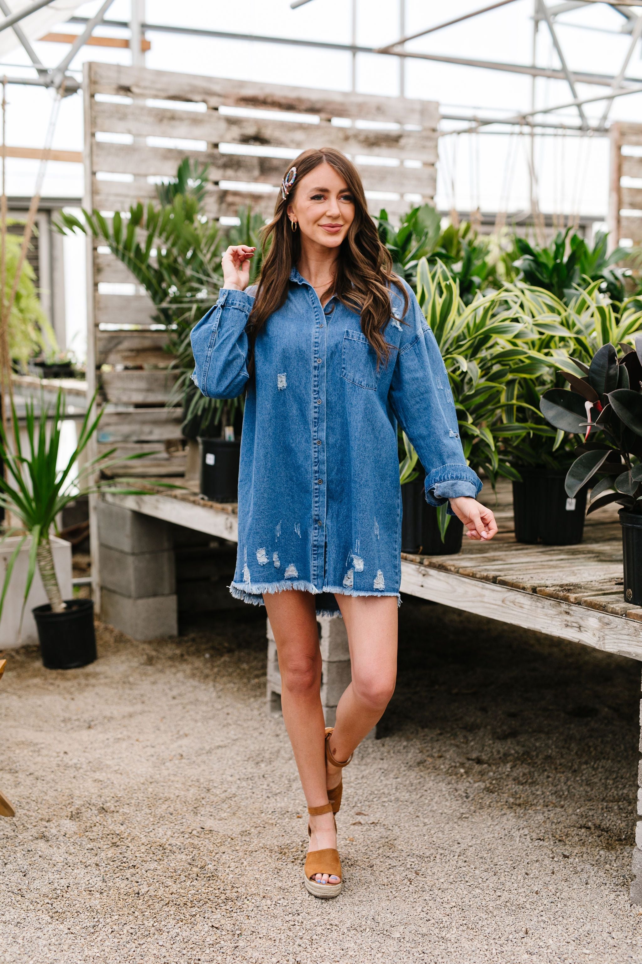 Artist's Loft Denim Button Down