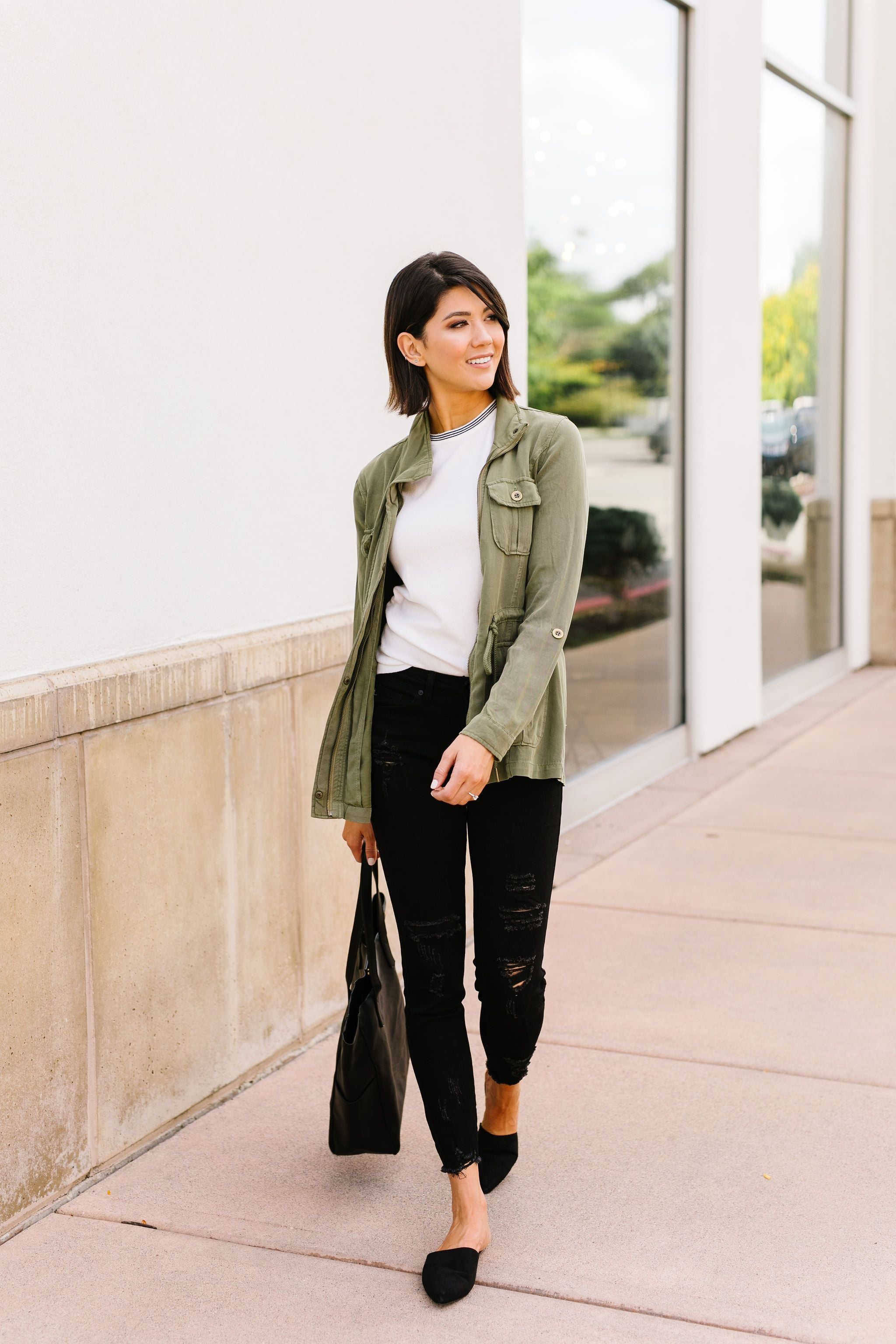 Atlas Tencel Anorak In Olive - 9/26/2019