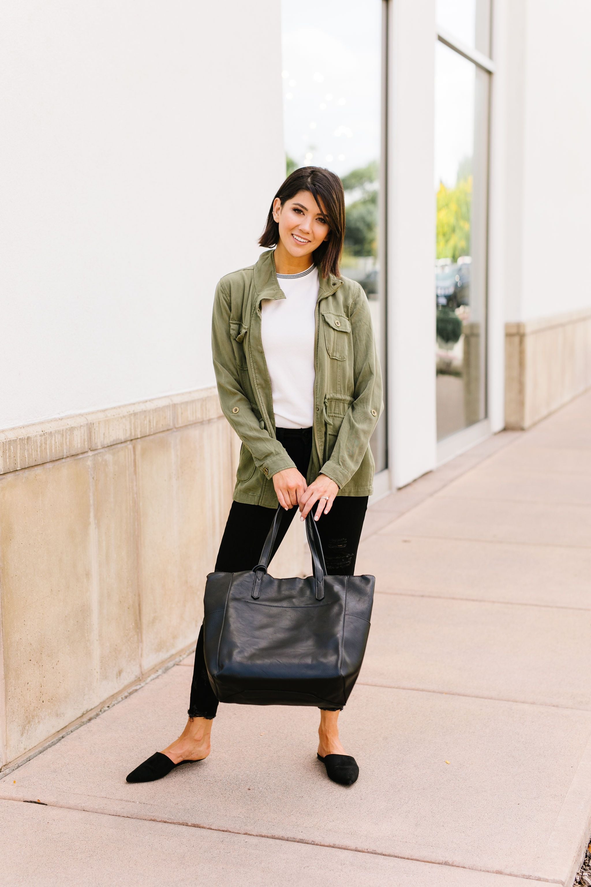 Atlas Tencel Anorak In Olive - 9/26/2019