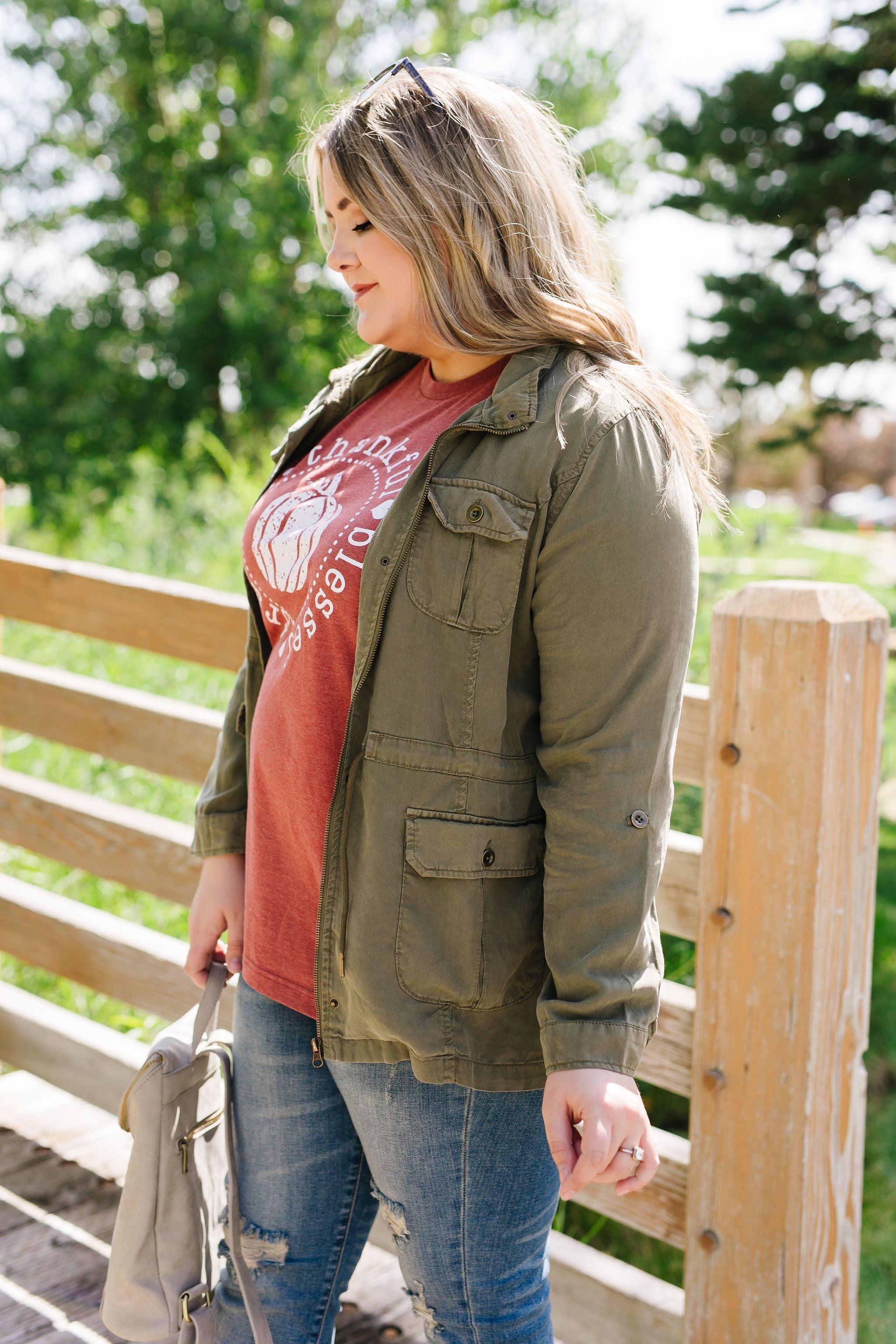 Atlas Tencel Anorak In Olive - 9/26/2019