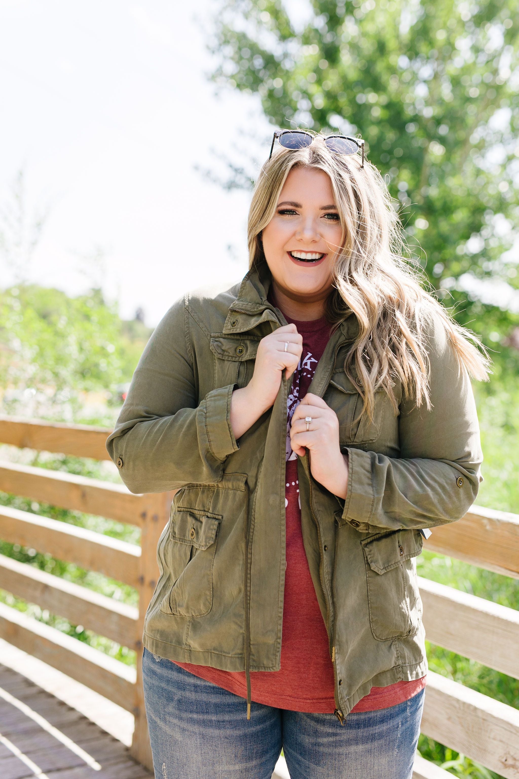 Atlas Tencel Anorak In Olive - 9/26/2019