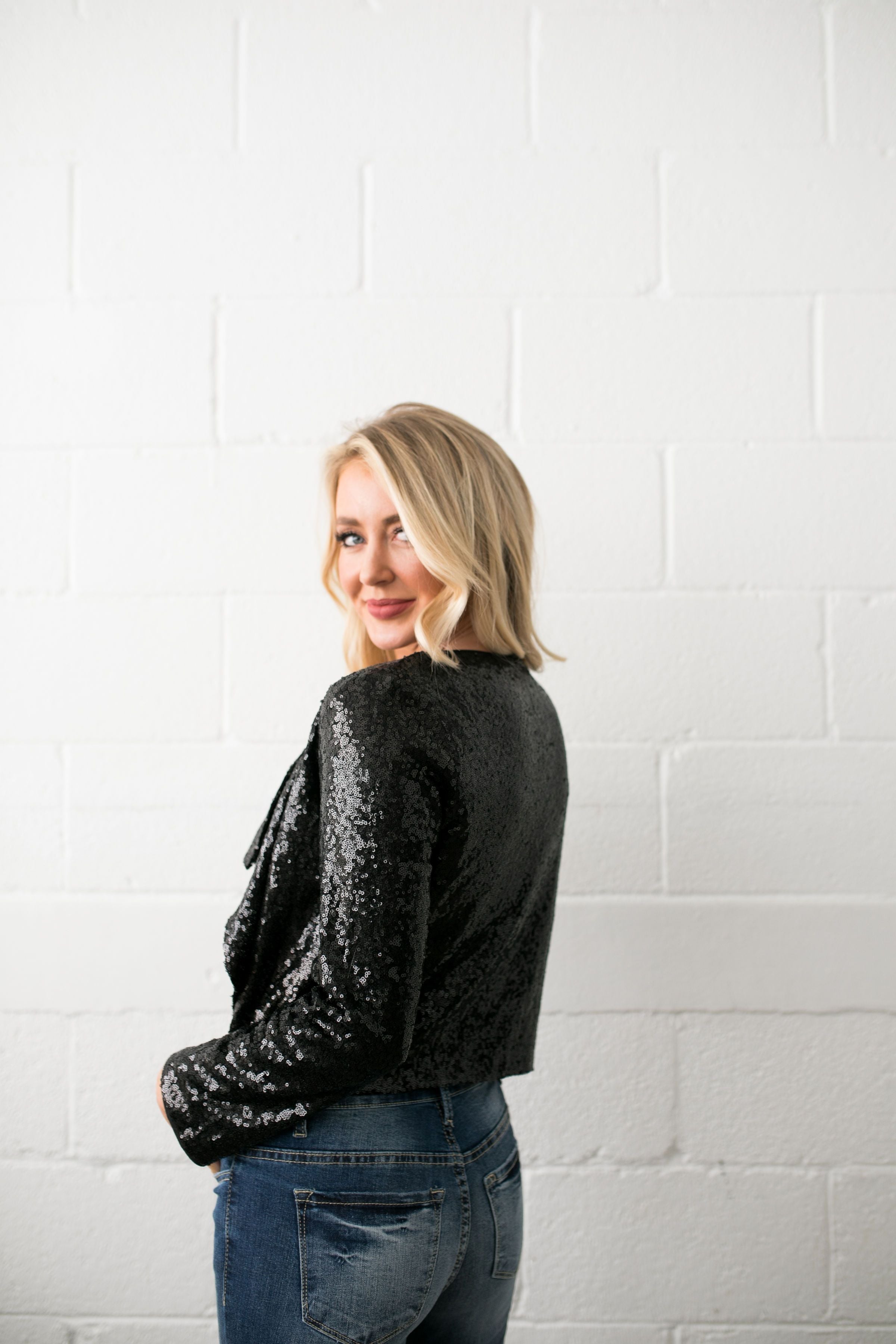 Auld Lang Syne Sequined Blazer - ALL SALES FINAL