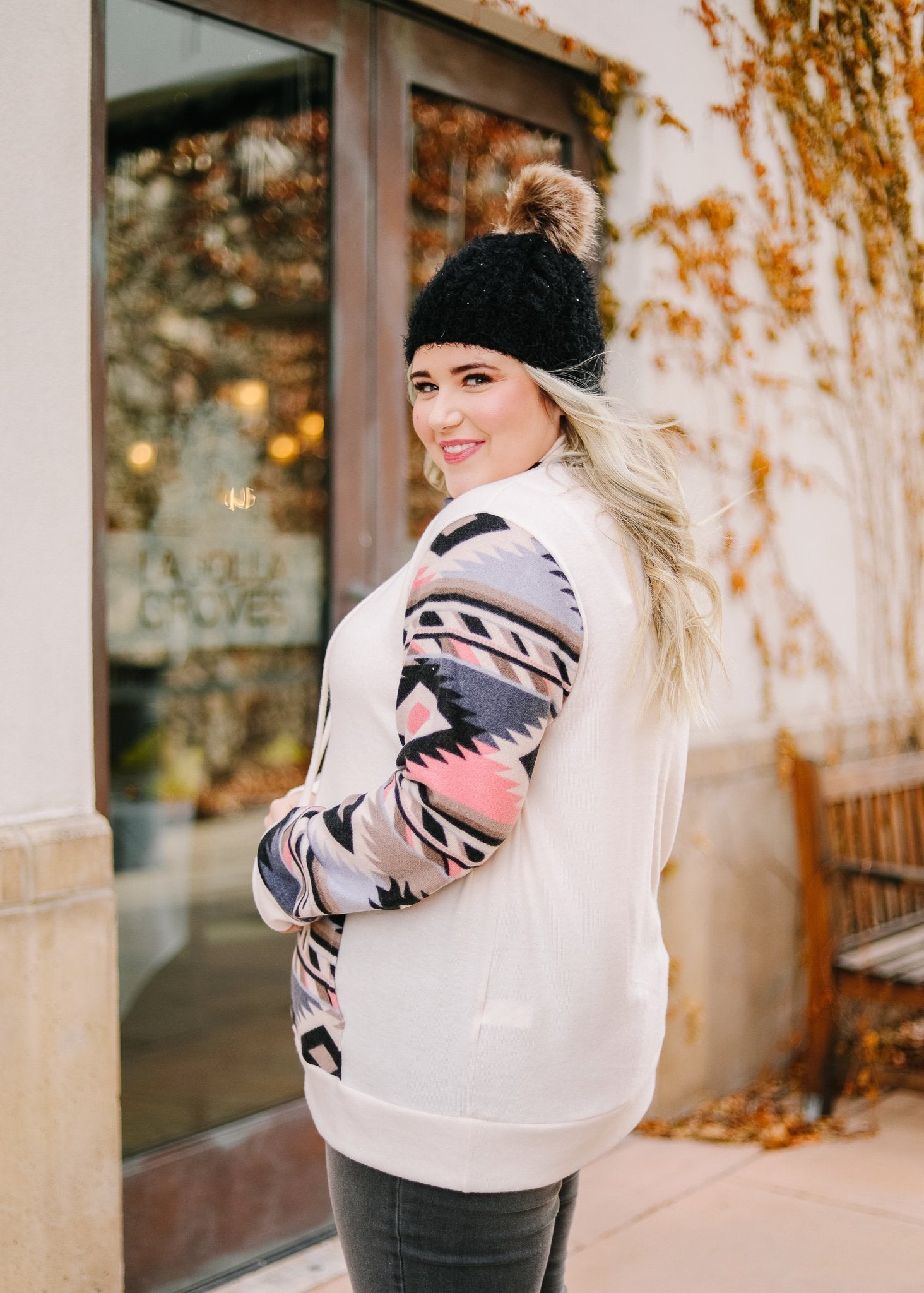 Aztec Kangaroo Pocket Pullover - 1/9/2020