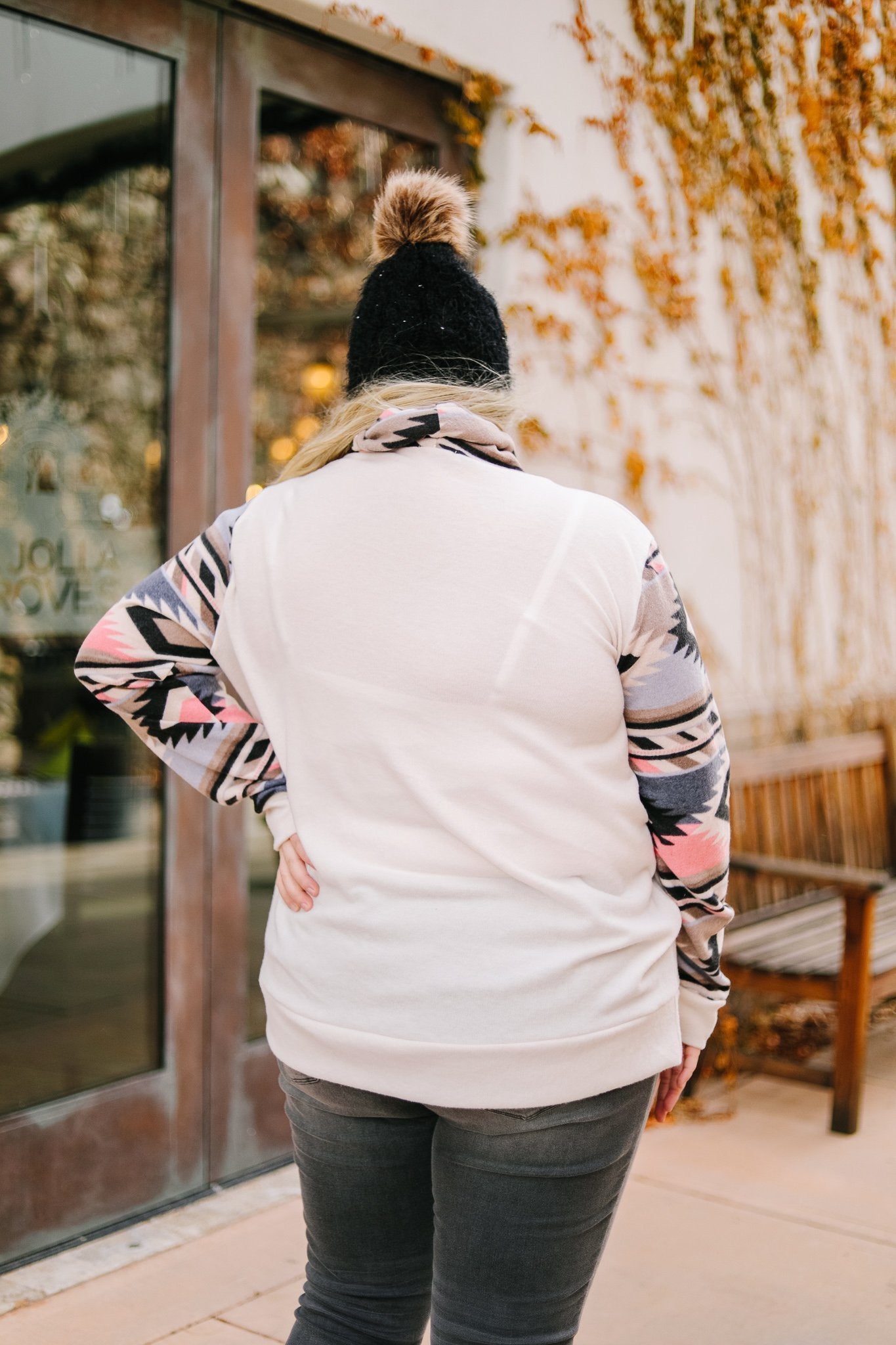 Aztec Kangaroo Pocket Pullover - 1/9/2020