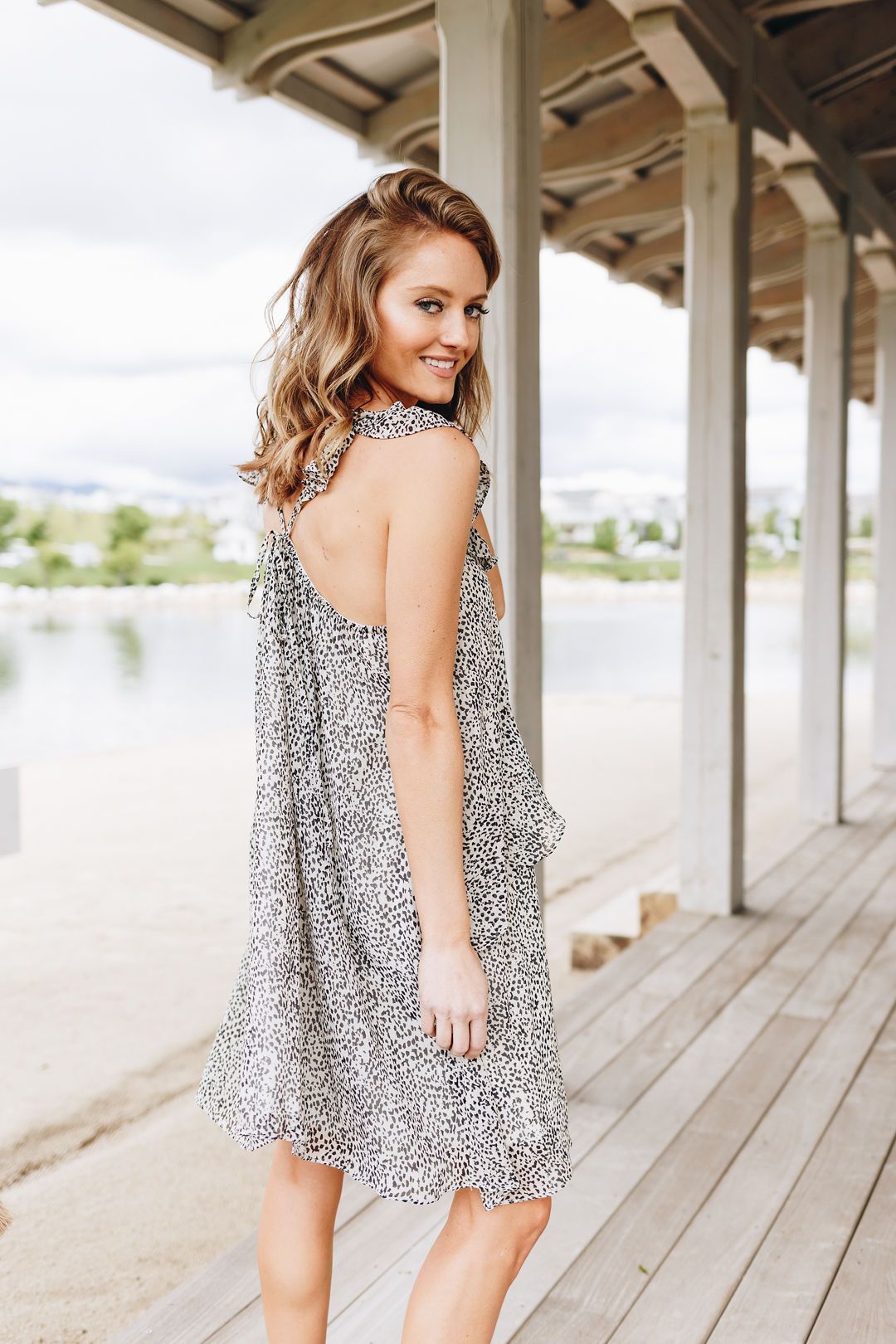 Baby Leopard Spot Ruffled Dress