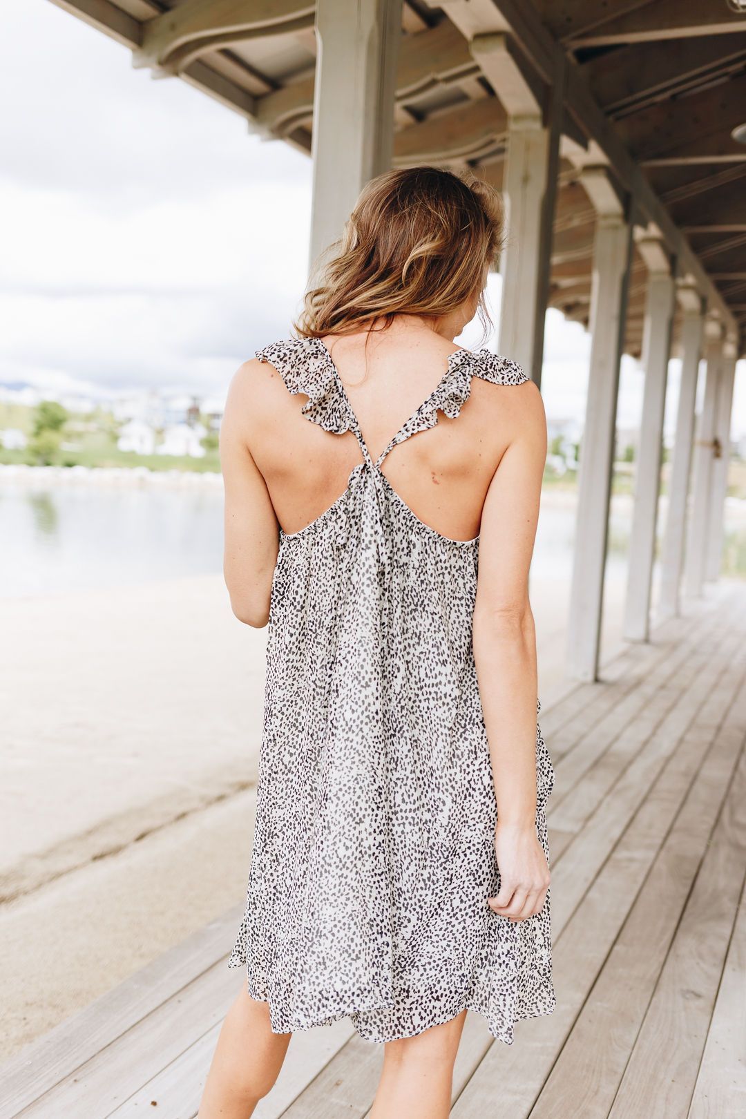 Baby Leopard Spot Ruffled Dress