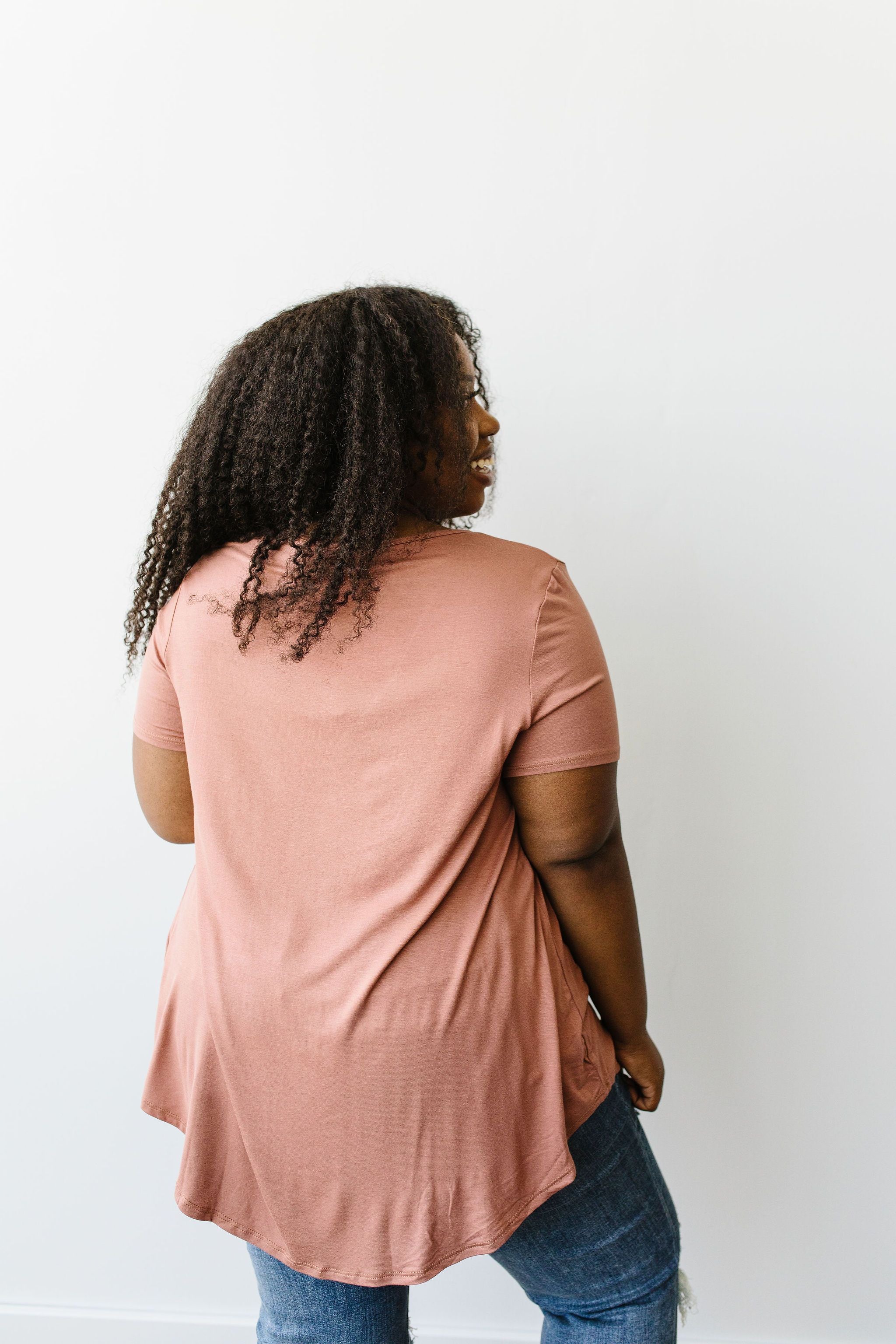 Bamboo Knit Top In Ginger