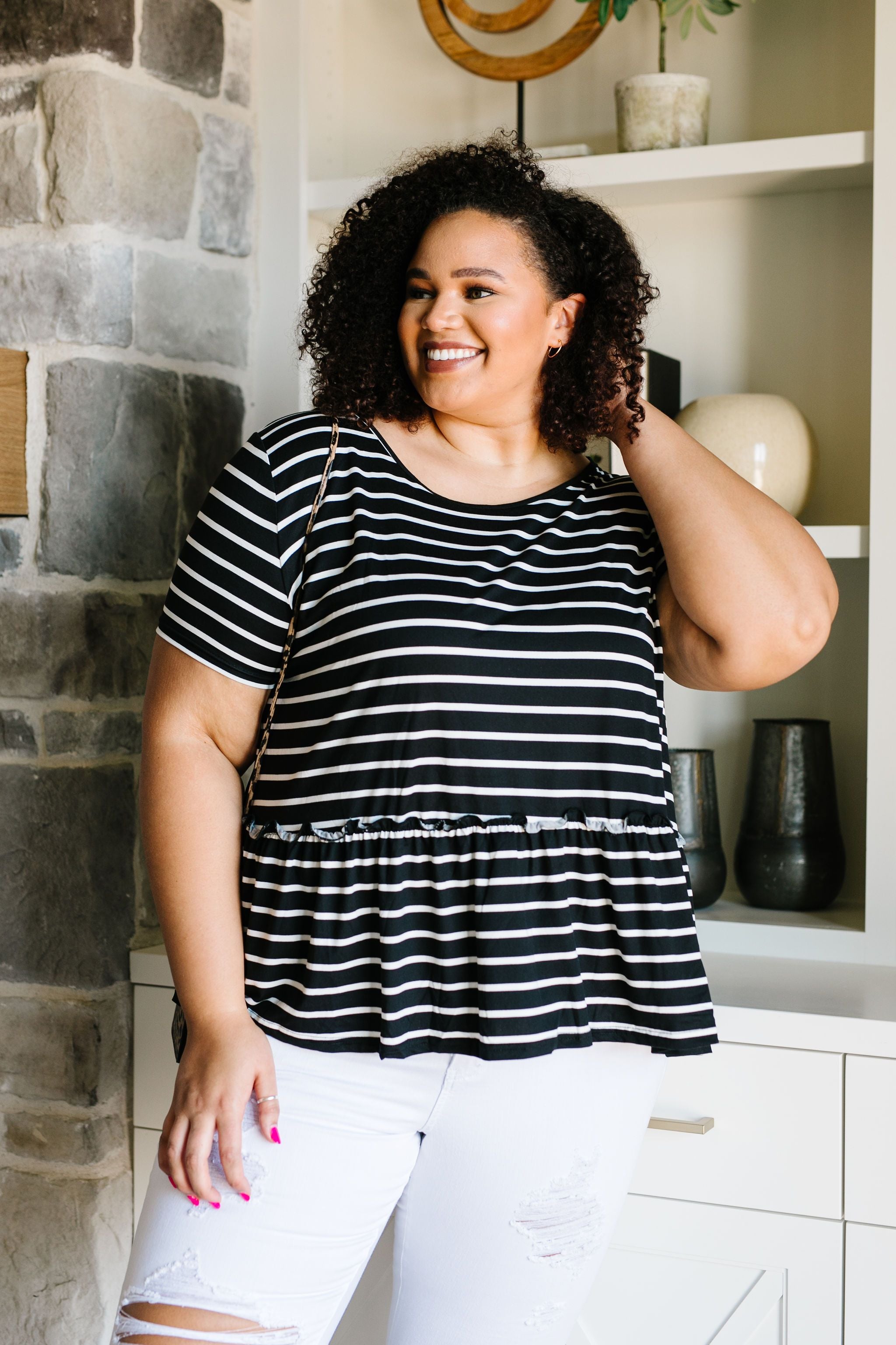 Be My Babydoll Striped Top