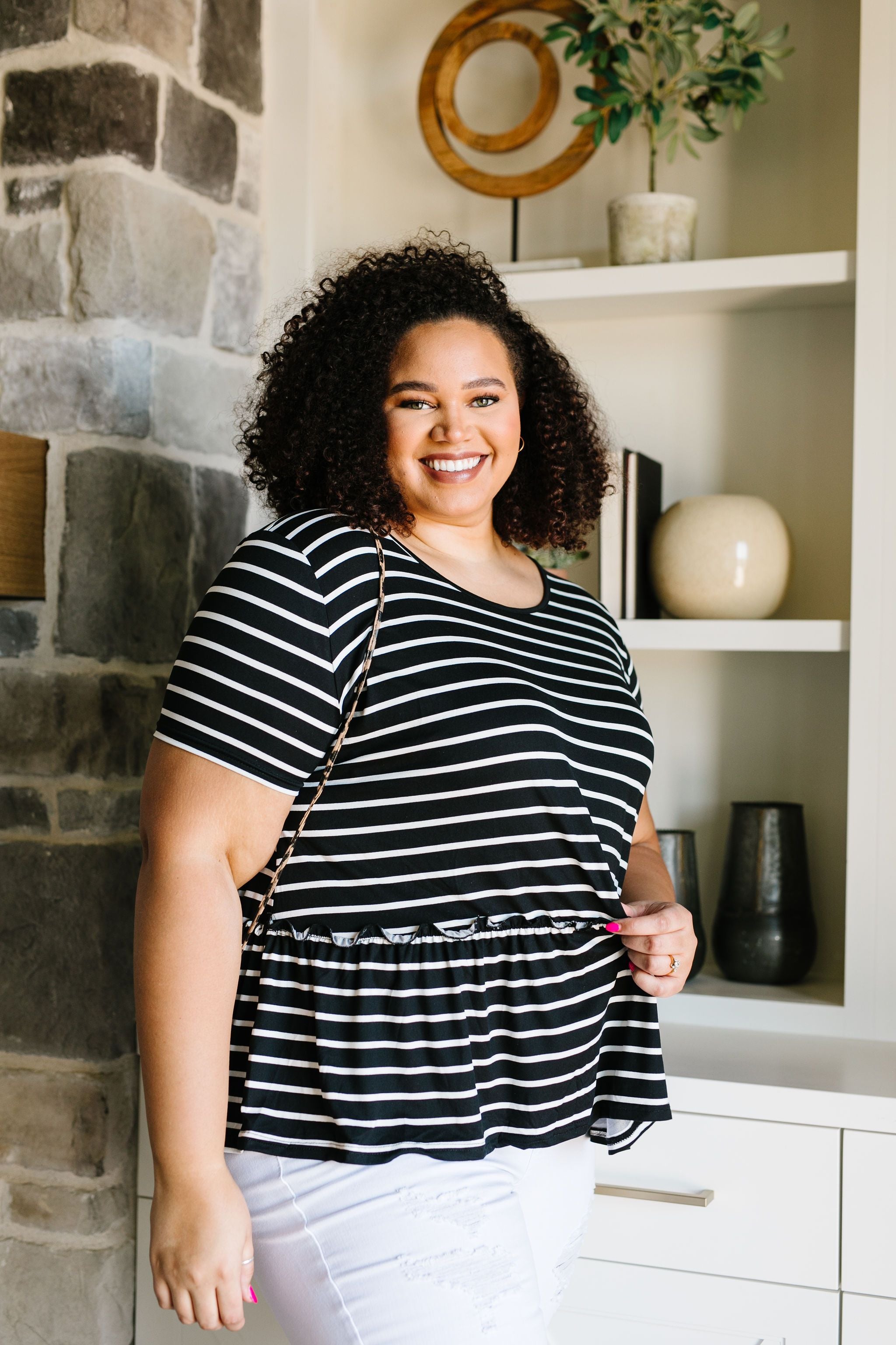 Be My Babydoll Striped Top