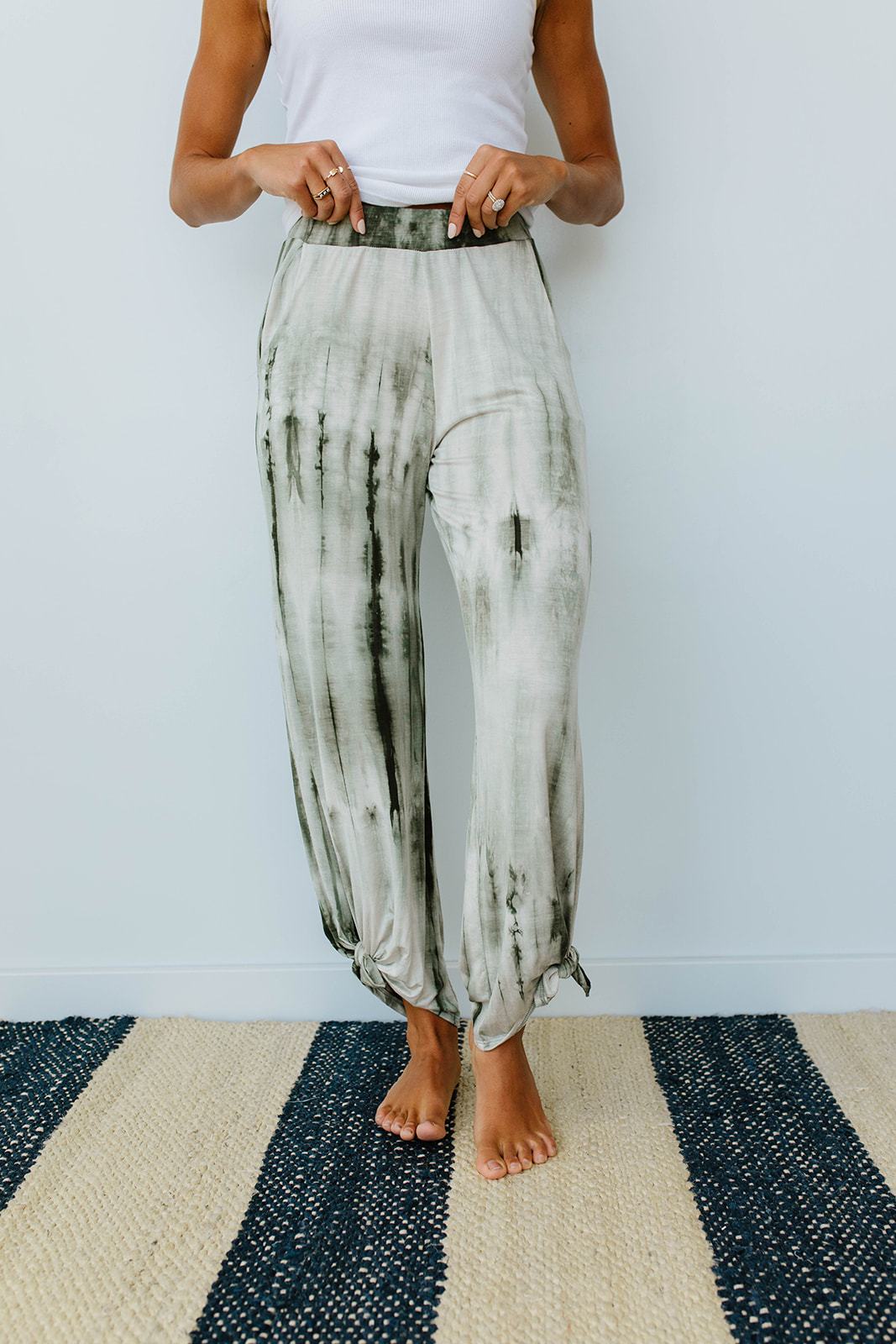 Beach Streak Pants In Olive