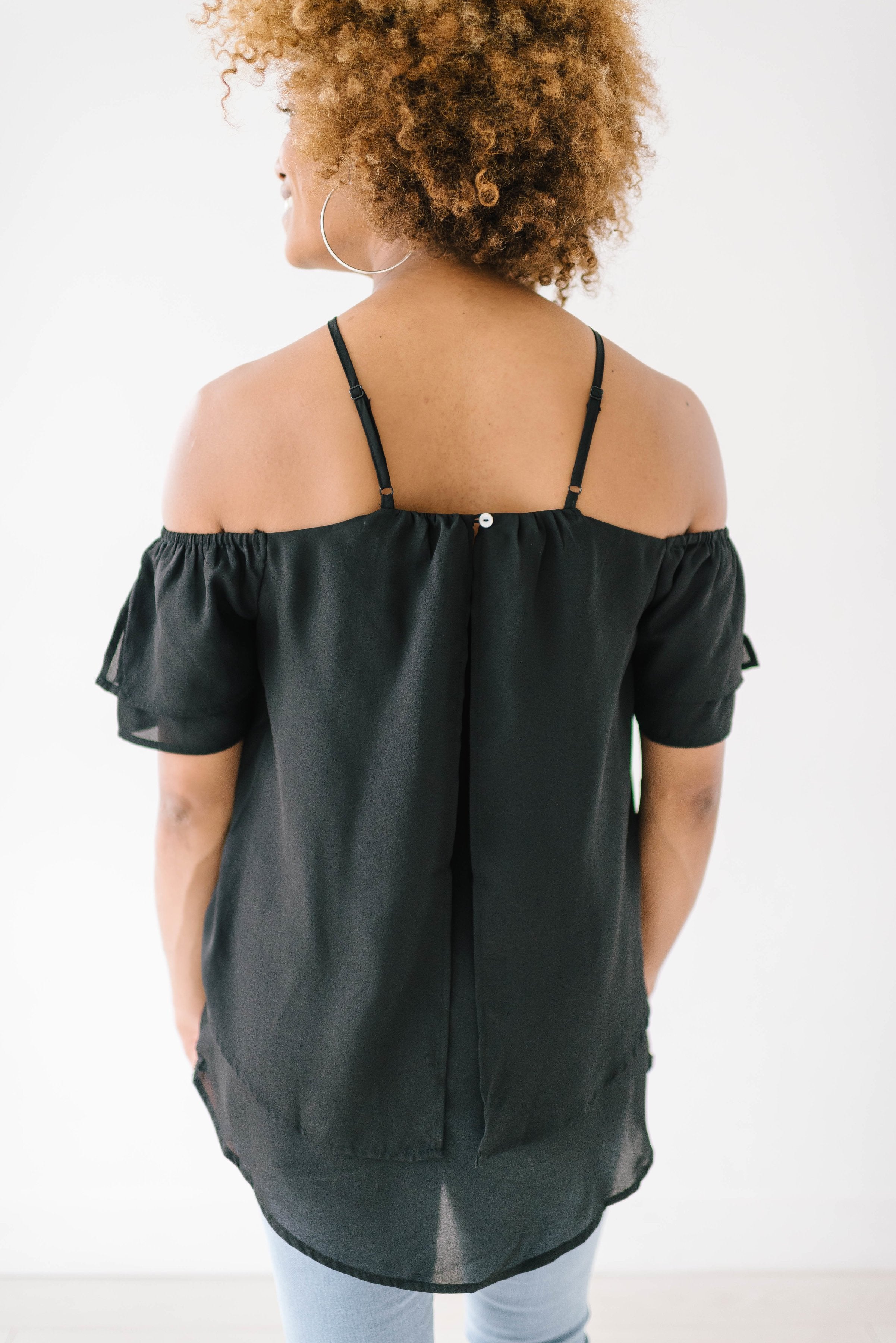 Belfair Shoulders Top In Black