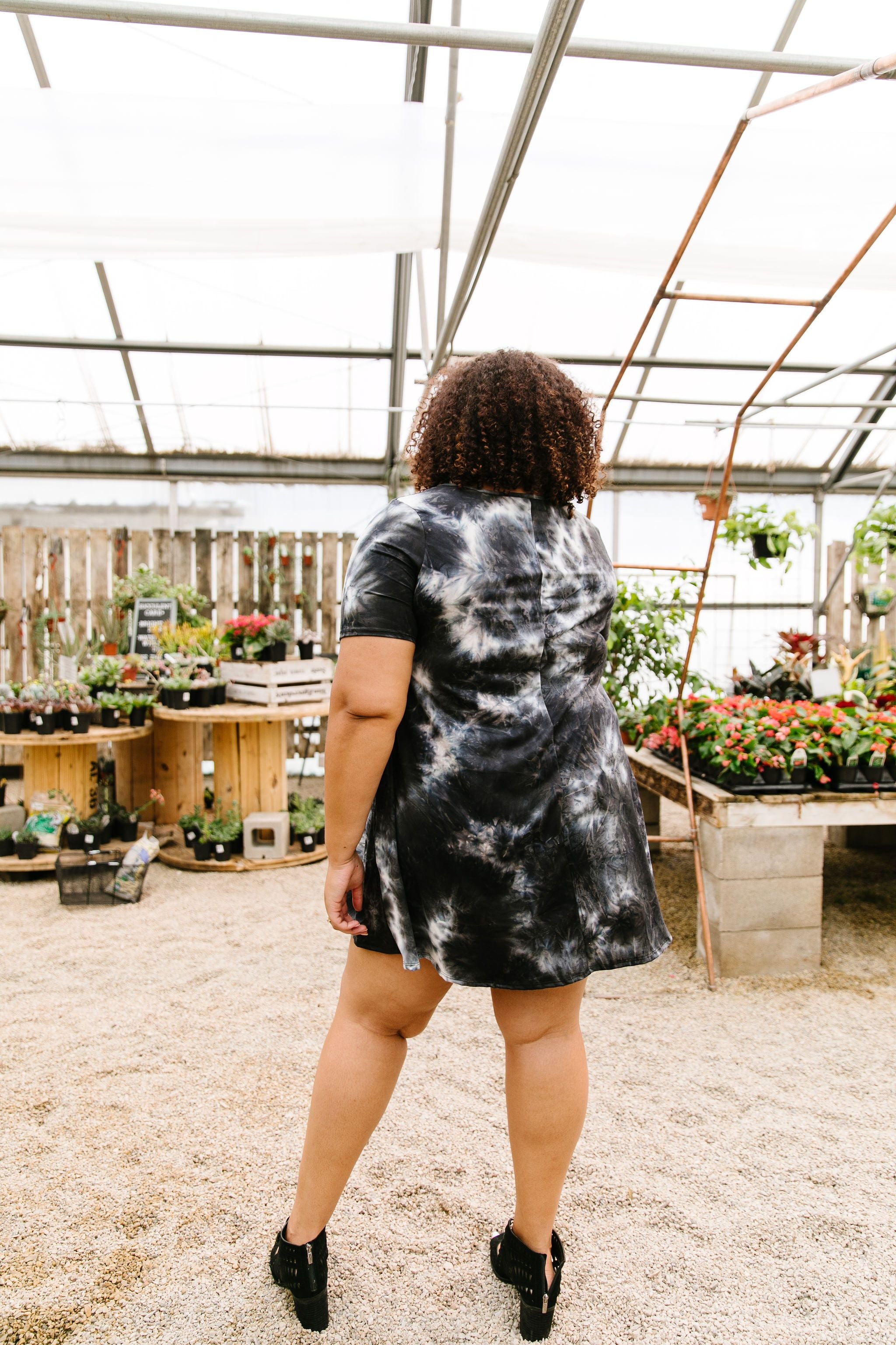 Black Sea Tie Dye T-Shirt Dress