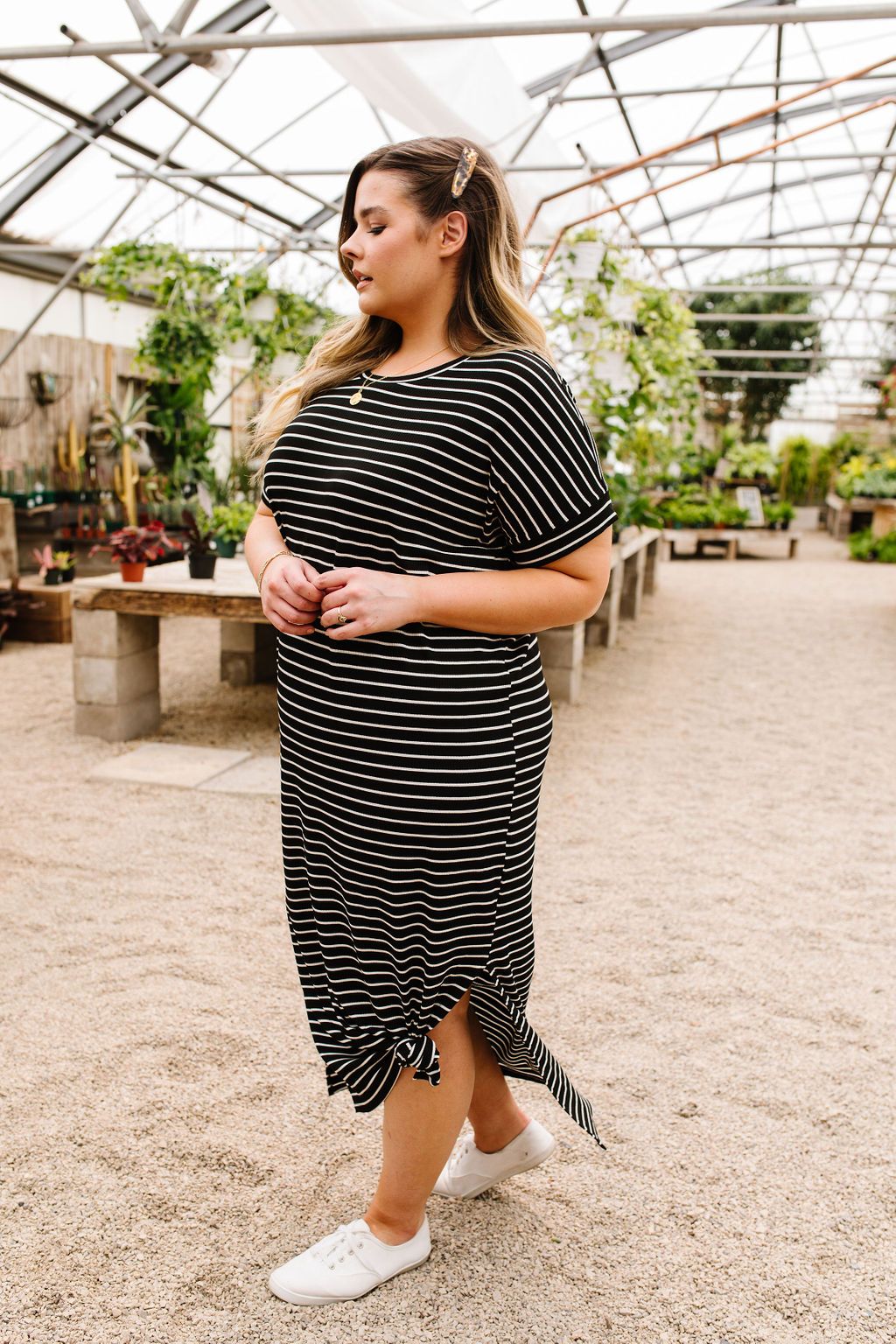 Black Stripes No Gripes Dress