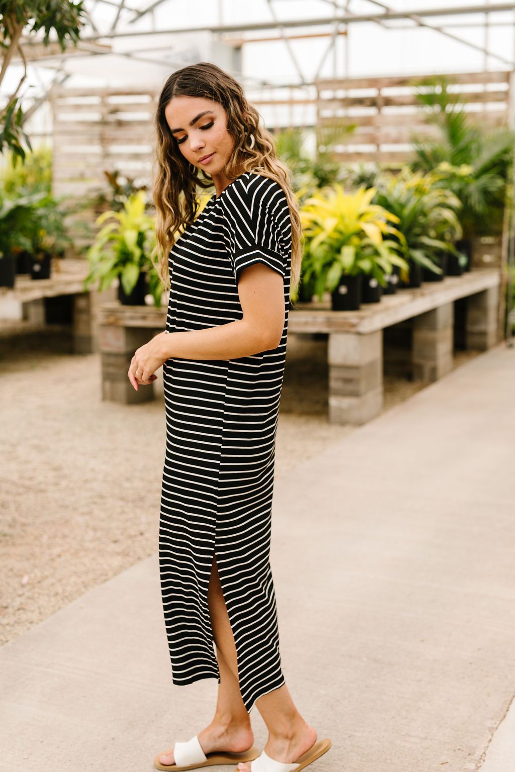 Black Stripes No Gripes Dress