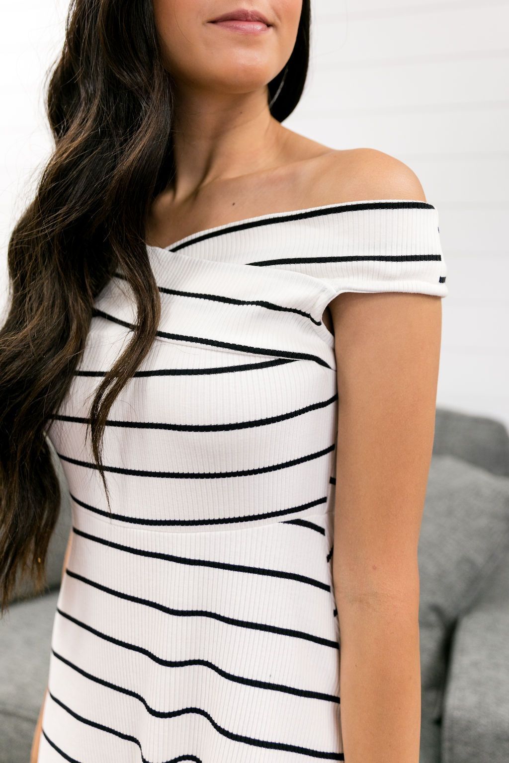 Black, White + Red Hot All Over Dress