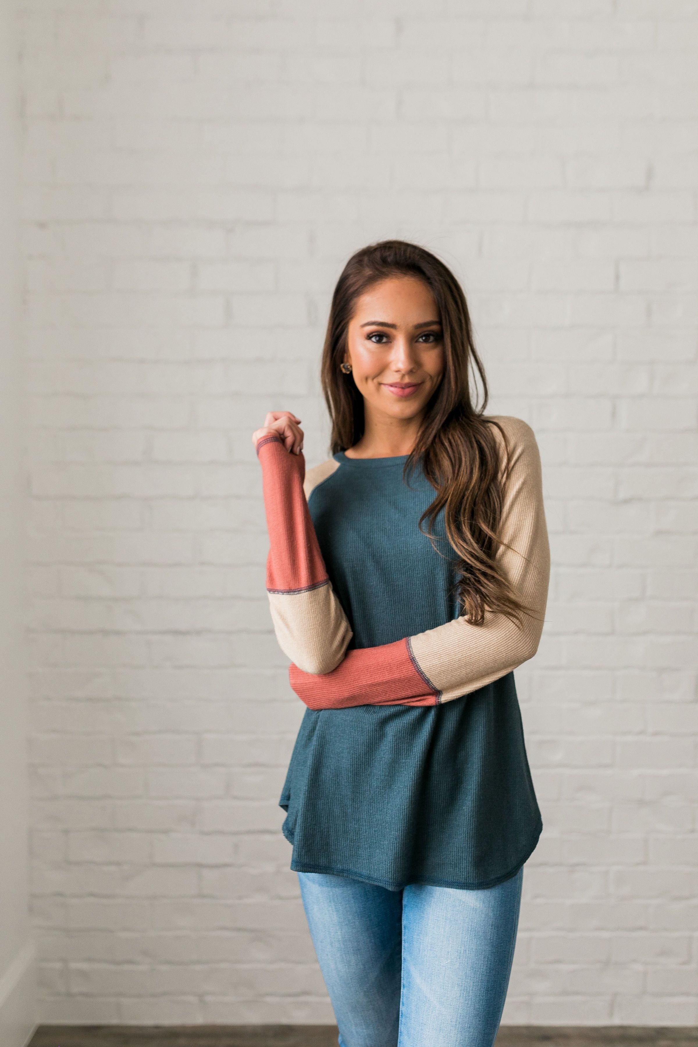 Blanca Color Block Raglan Tee