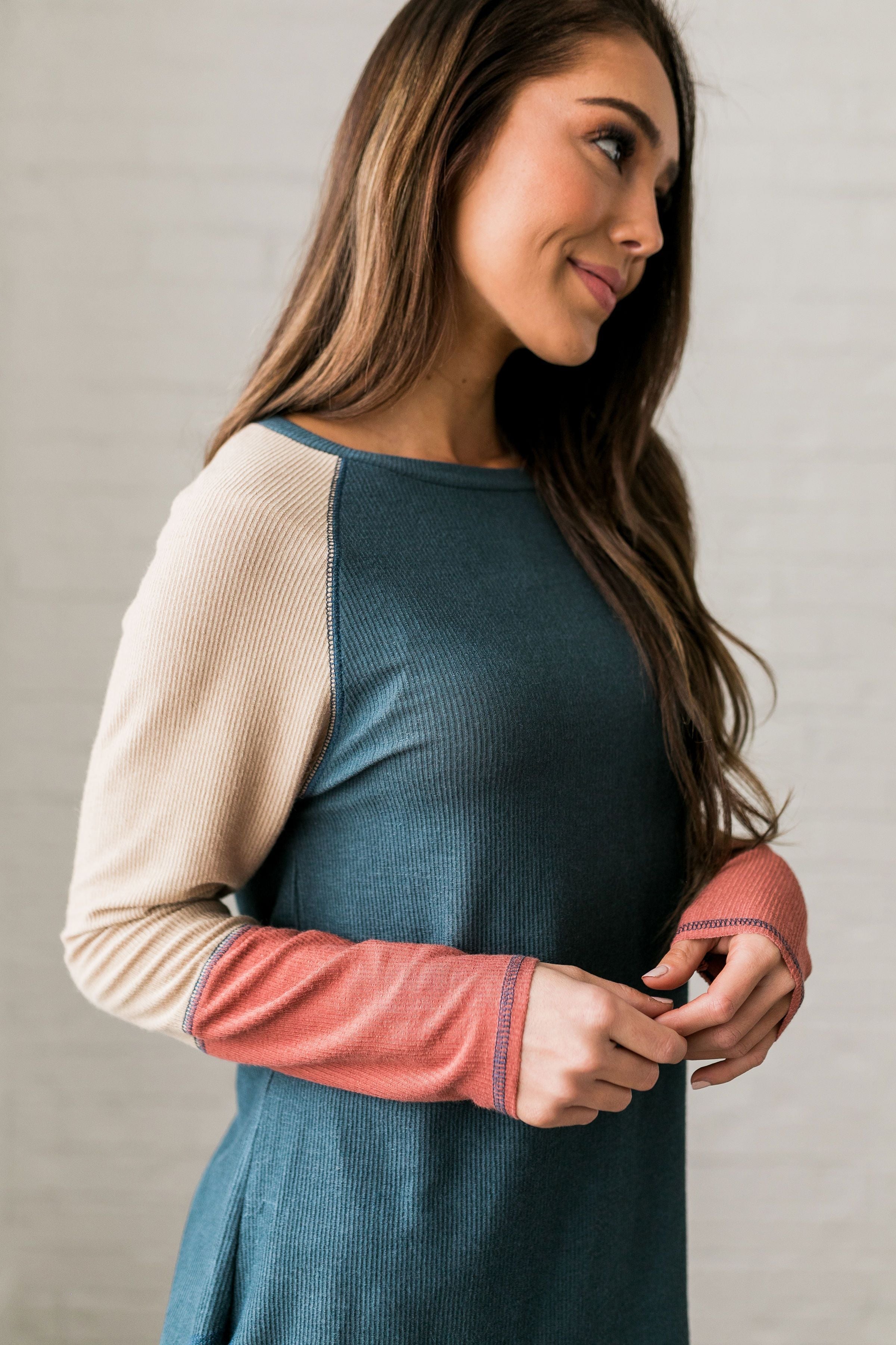 Blanca Color Block Raglan Tee