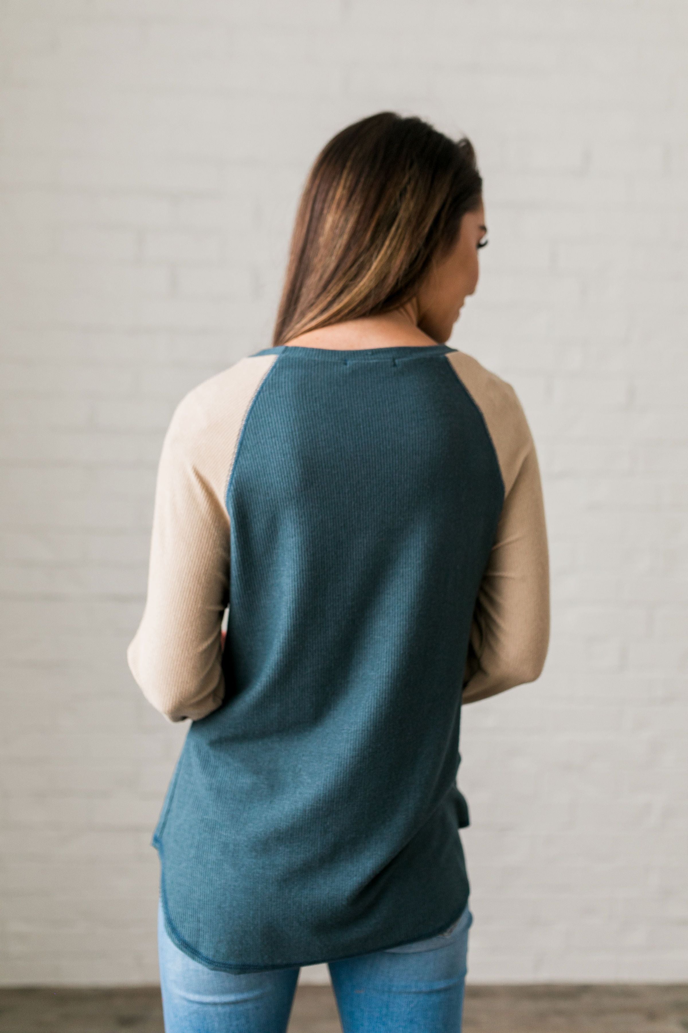 Blanca Color Block Raglan Tee