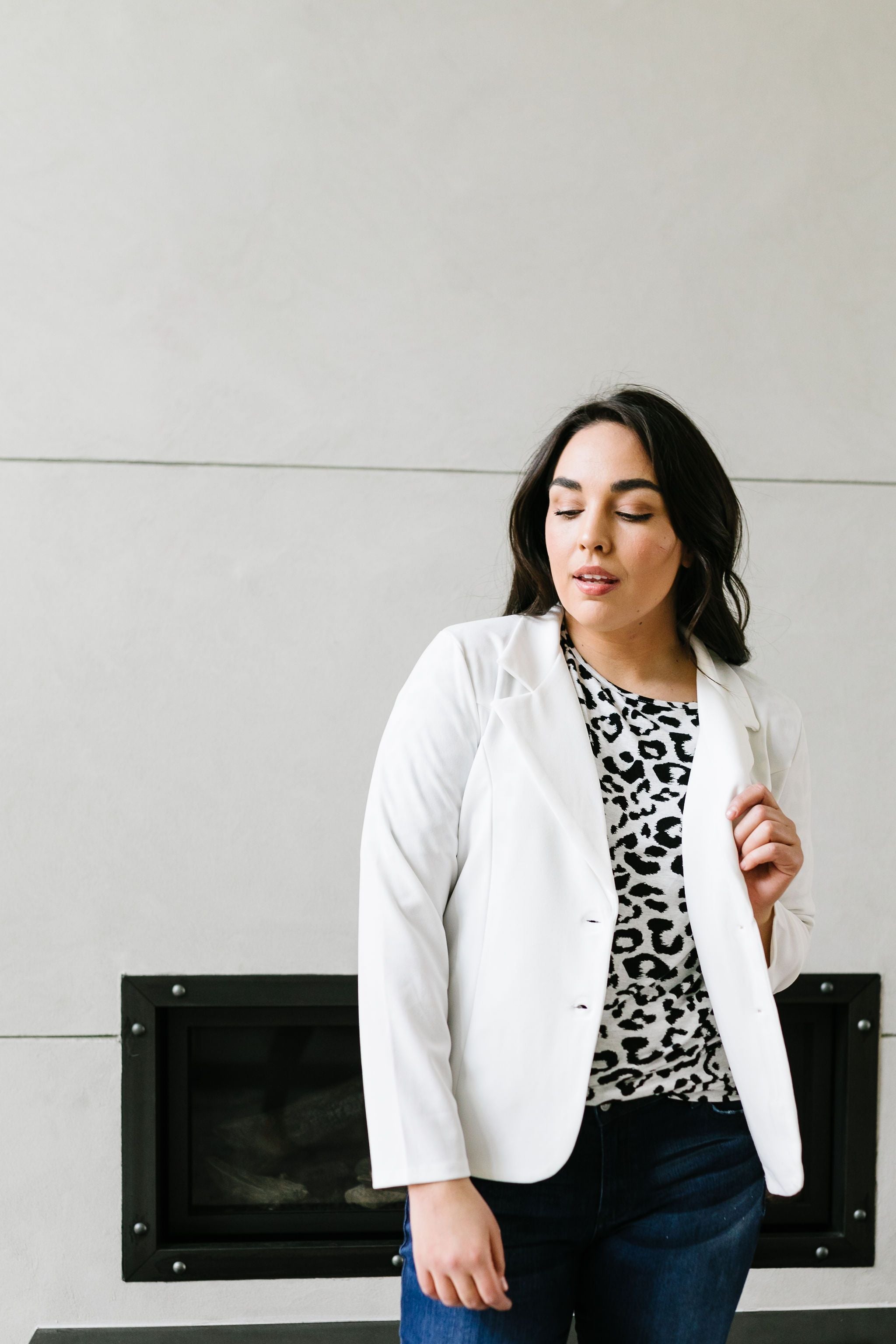 Blaze Of Glory Blazer In Ivory