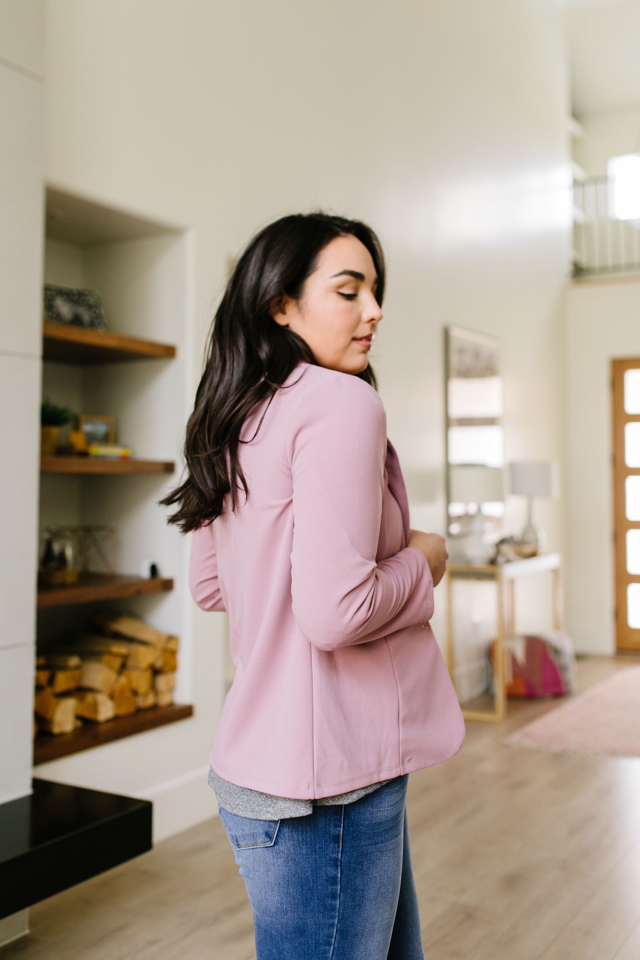 Blaze Of Glory Blazer In Mauve