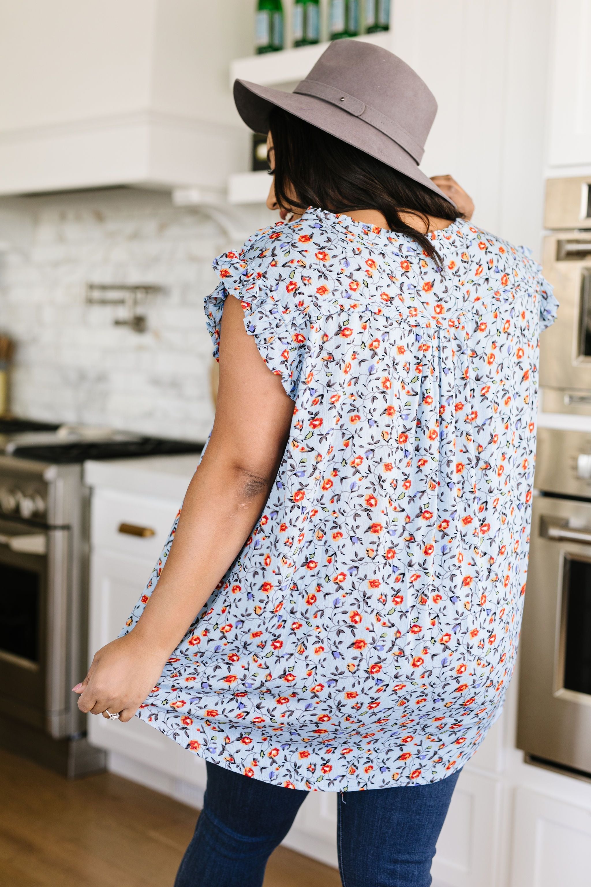 Blue Skies & Magnolias Blouse