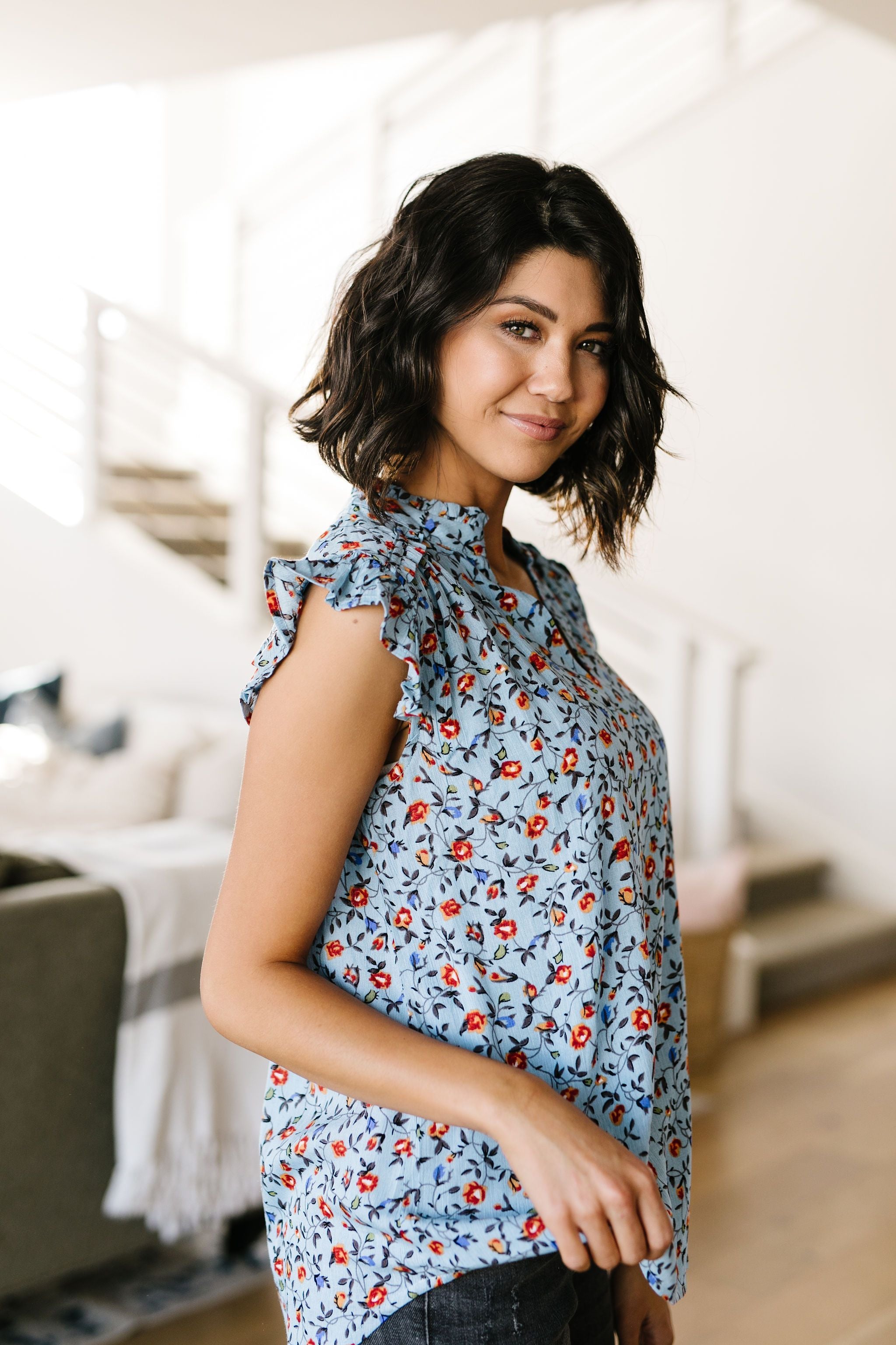 Blue Skies & Magnolias Blouse