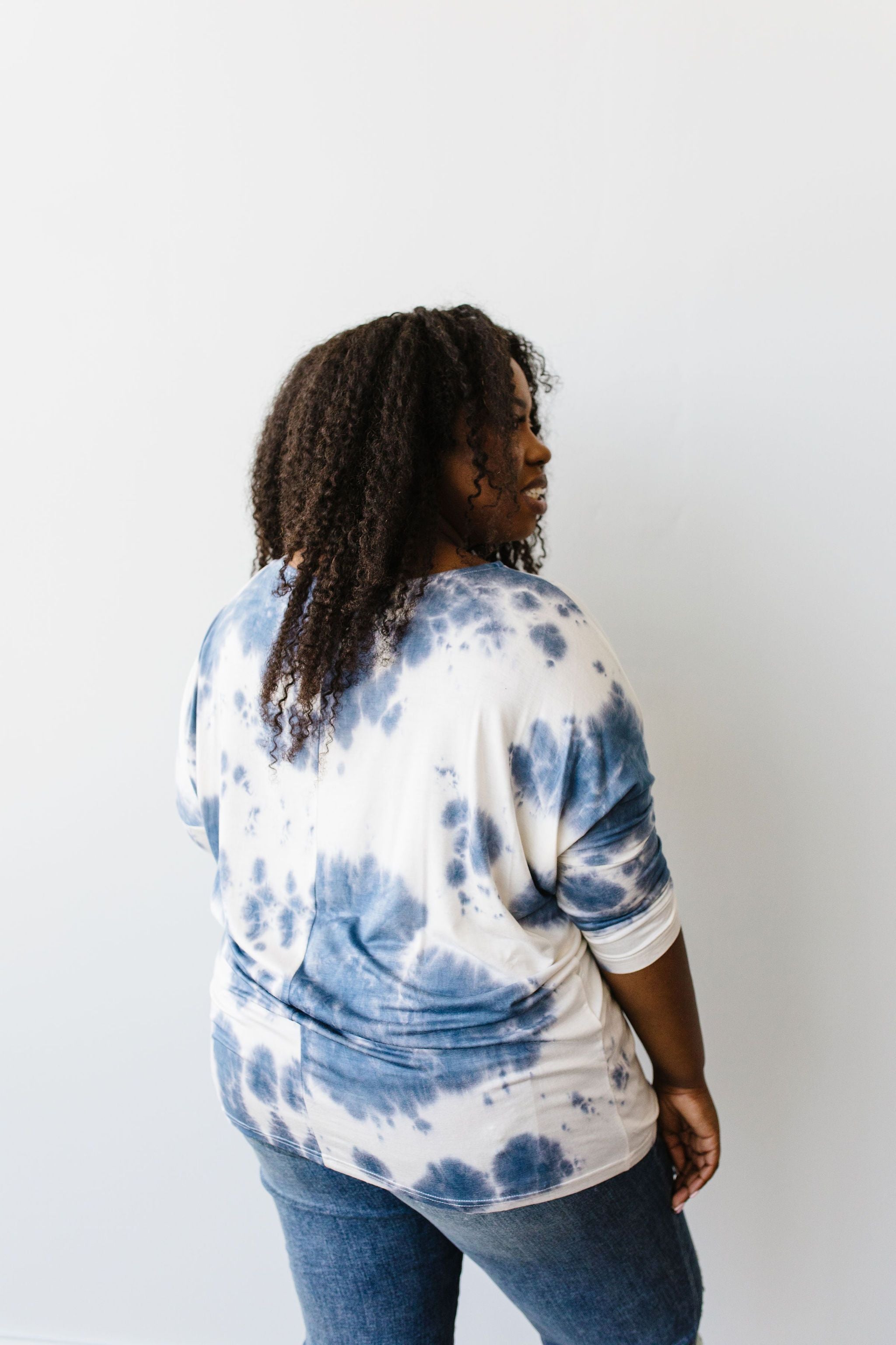 Blueberries & Cream Tie Dye Top