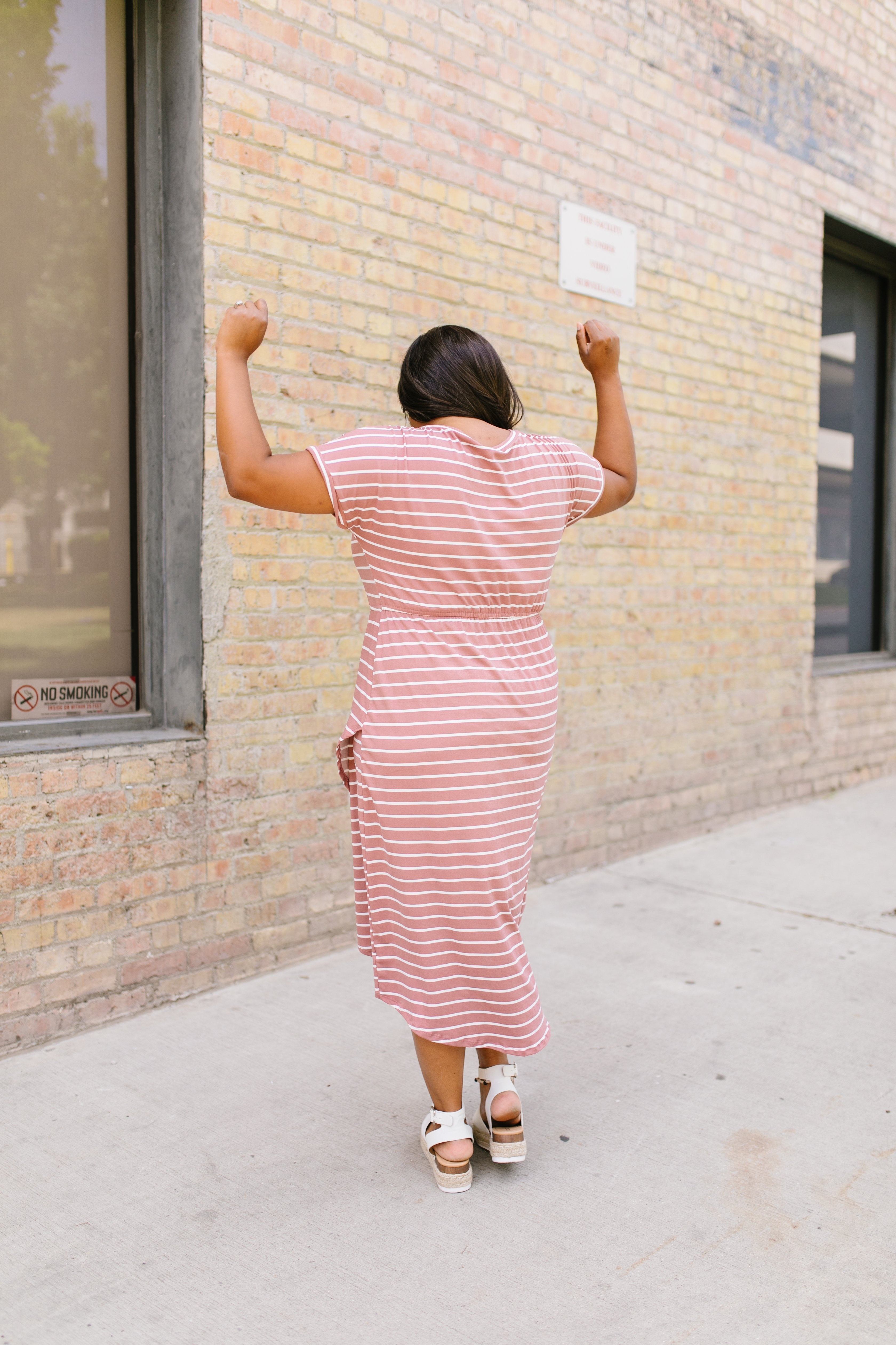 Born To Fashion Dress Mauve + Ivory