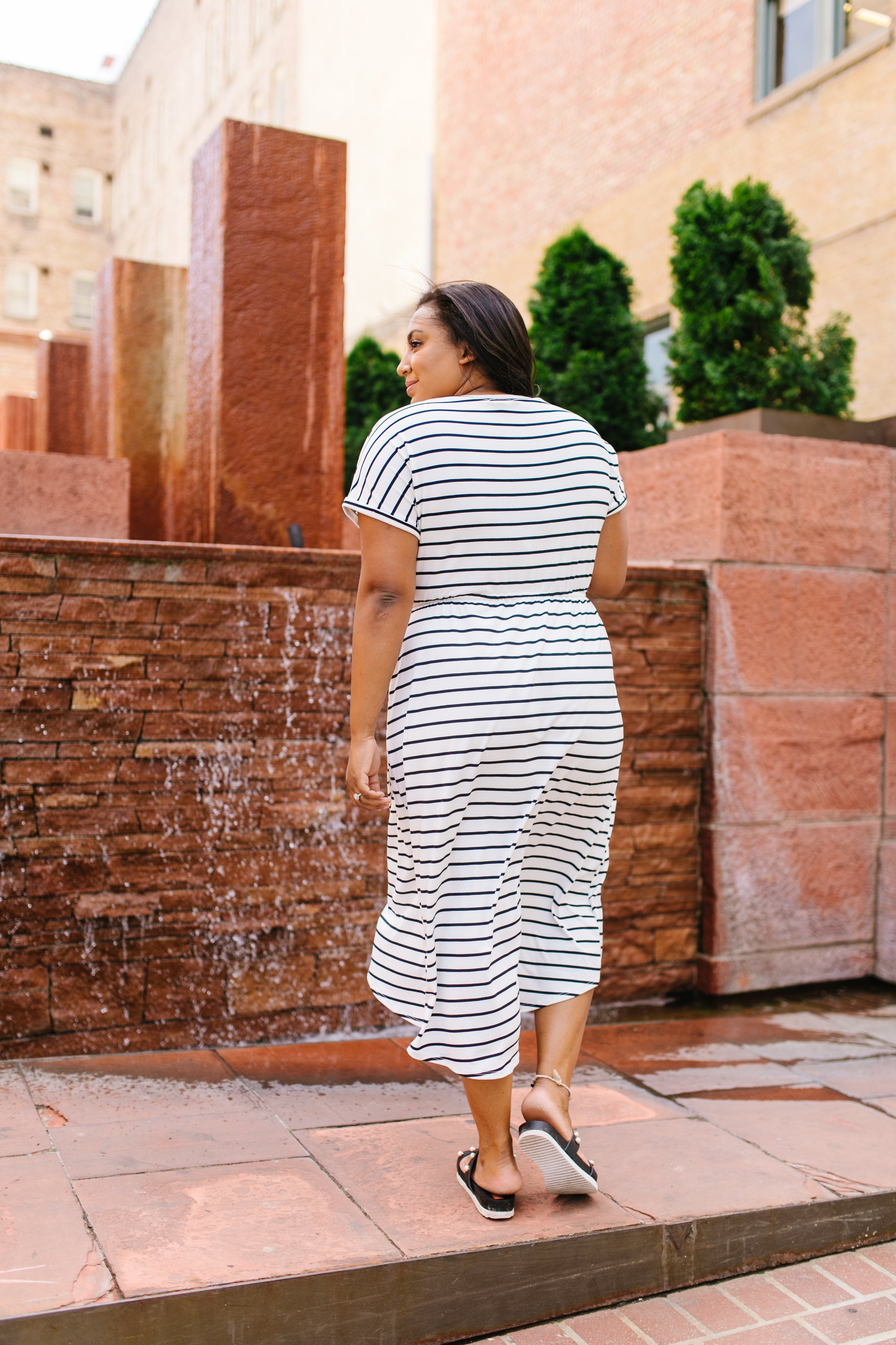 Born To Fashion Dress Ivory + Black