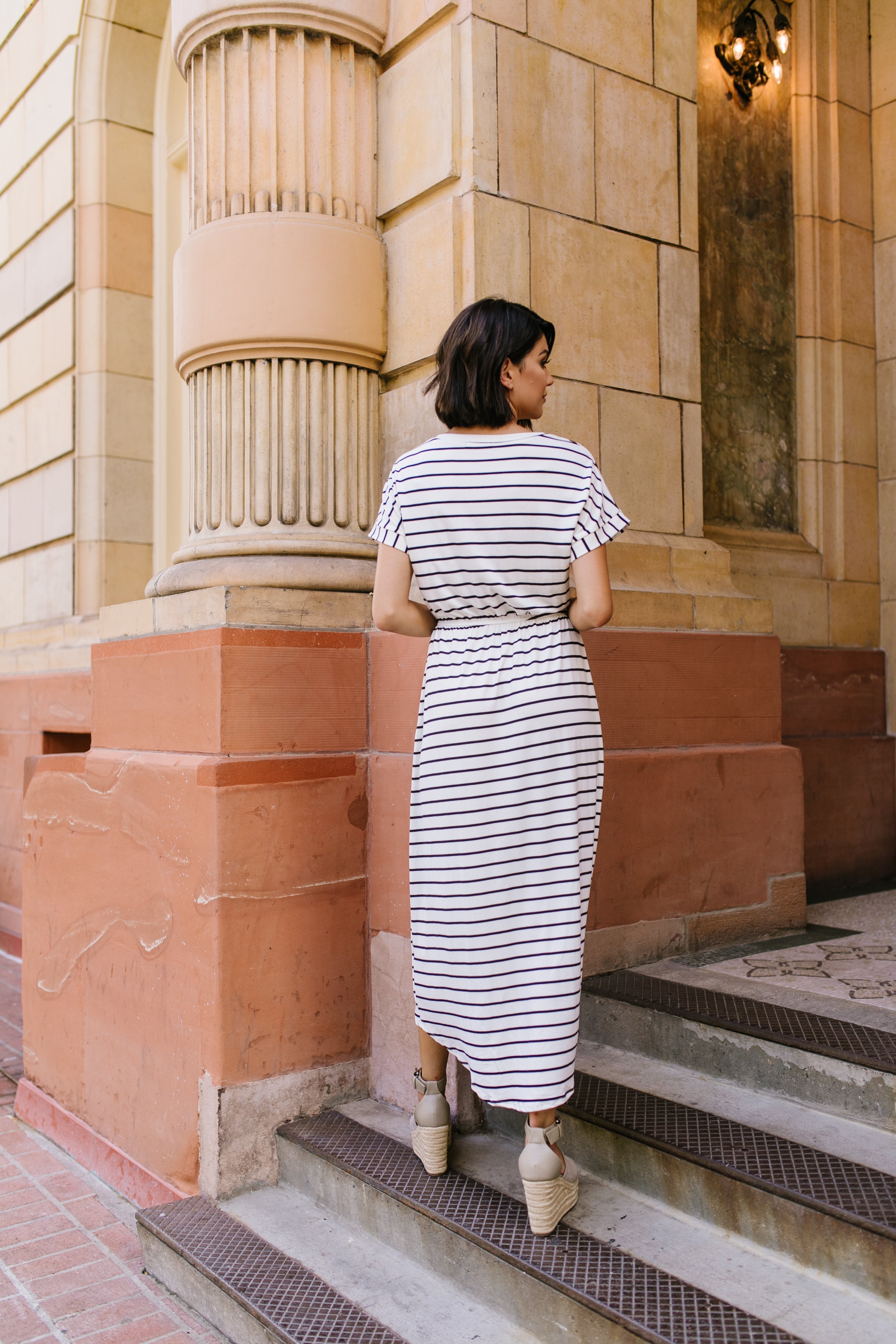 Born To Fashion Dress Ivory + Black