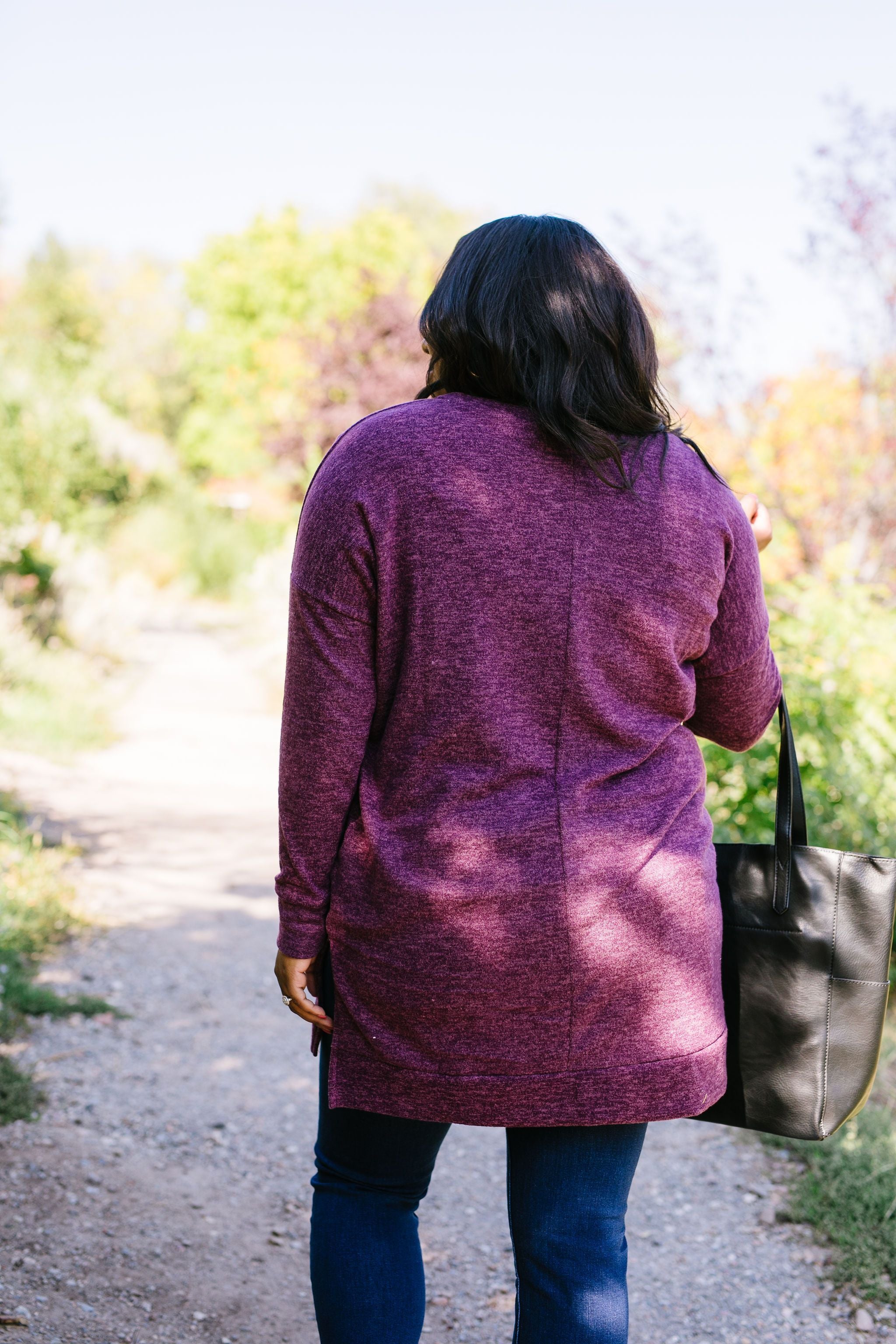 Brushed Melange V-Neck Sweater