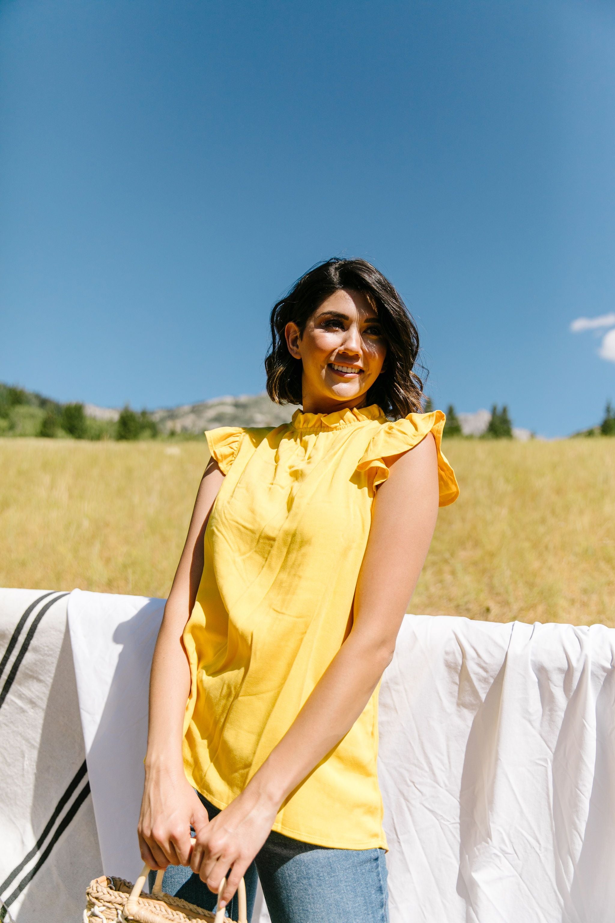 Build Me Up Buttercup Top In Yellow