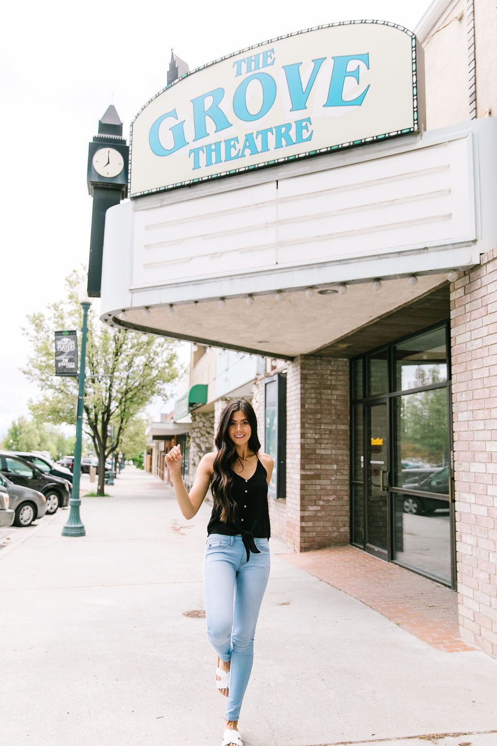 Button Down Camisole In Black