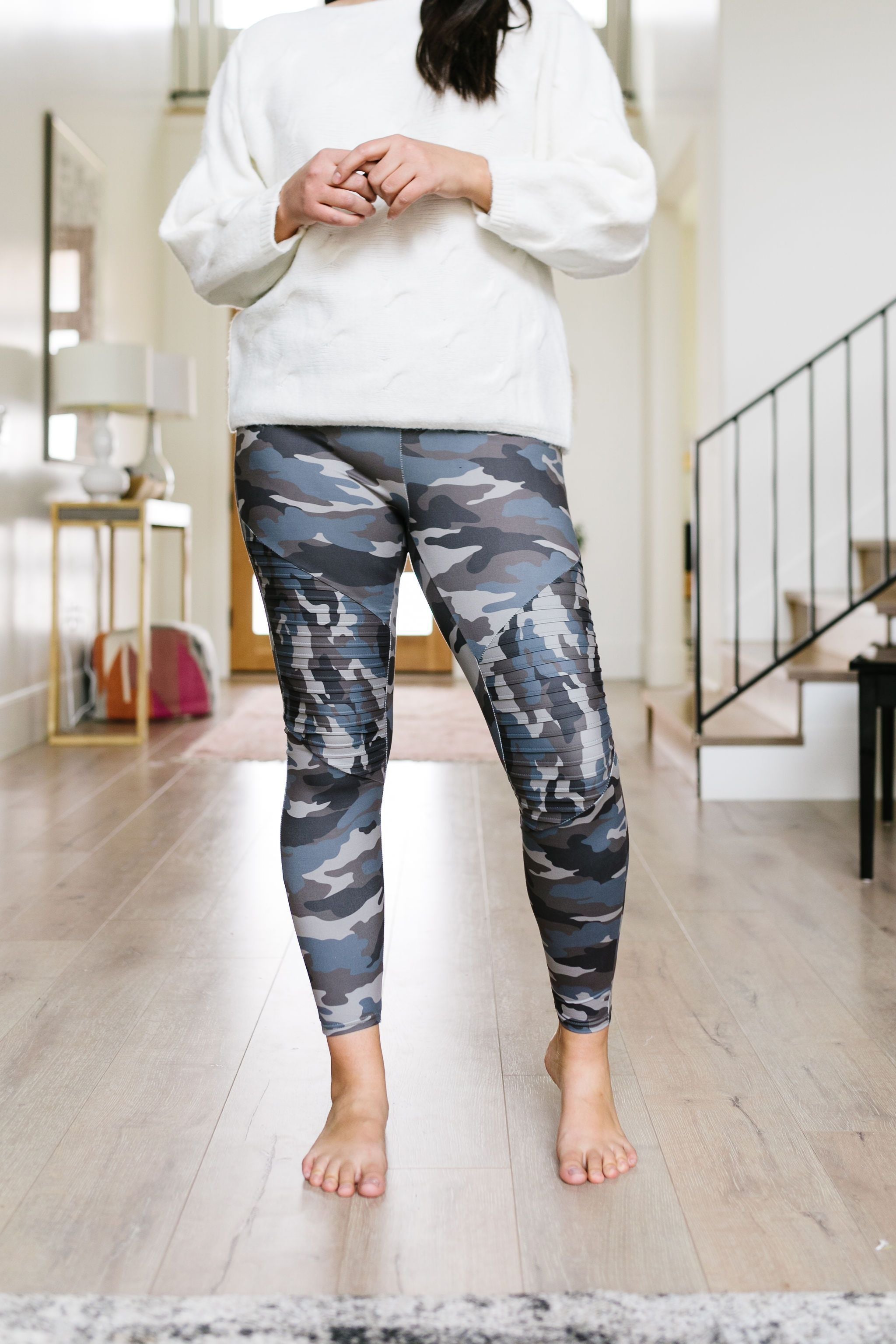 Camouflage Moto Leggings