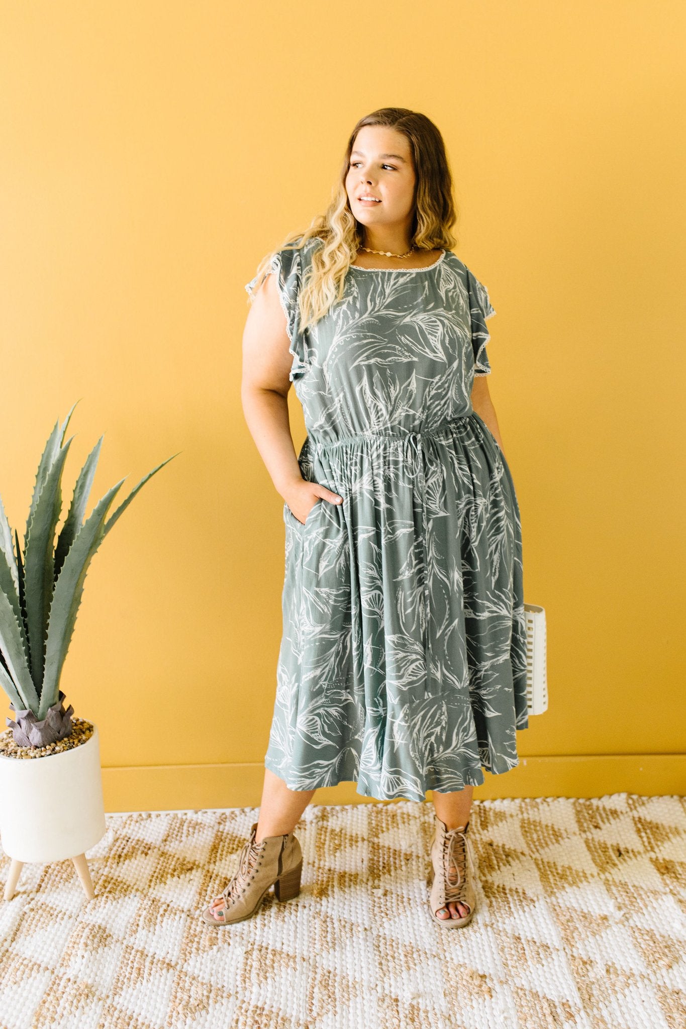 Can't Leave It Alone Midi Dress