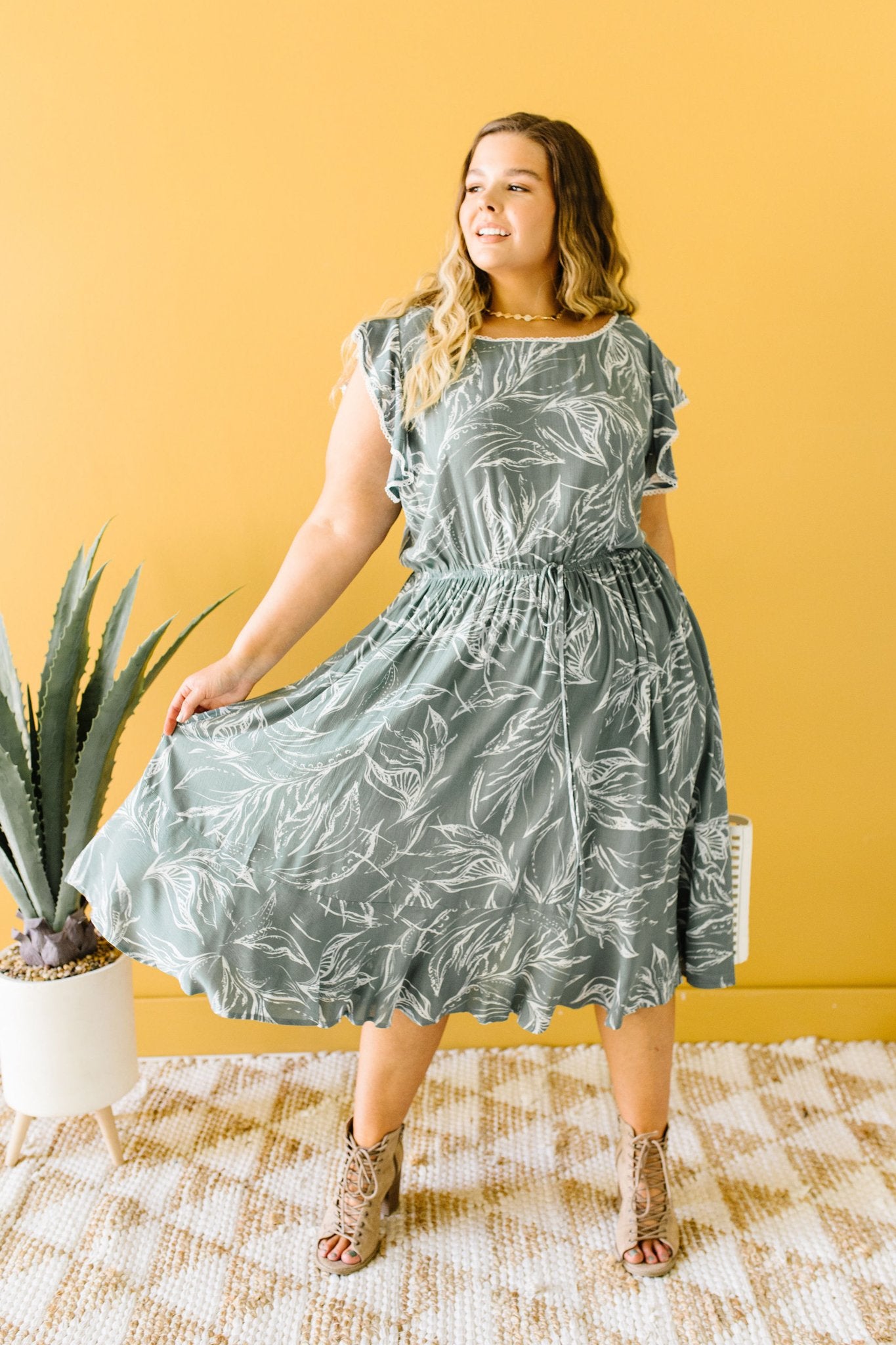 Can't Leave It Alone Midi Dress