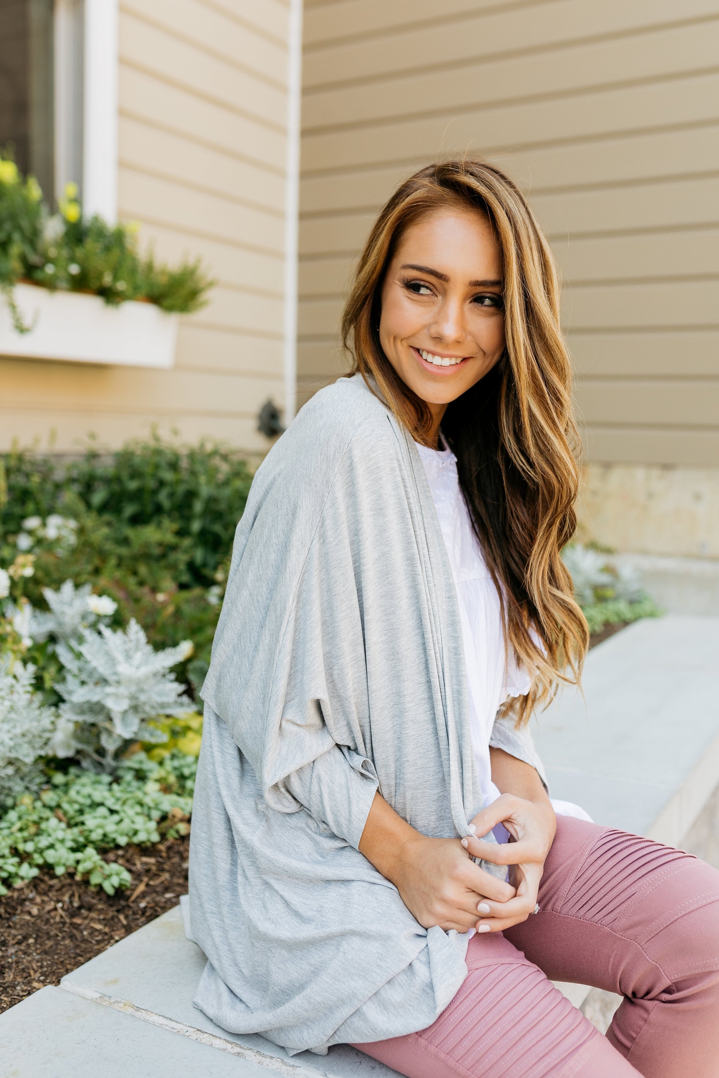 Carry Me Home Cardi In Gray