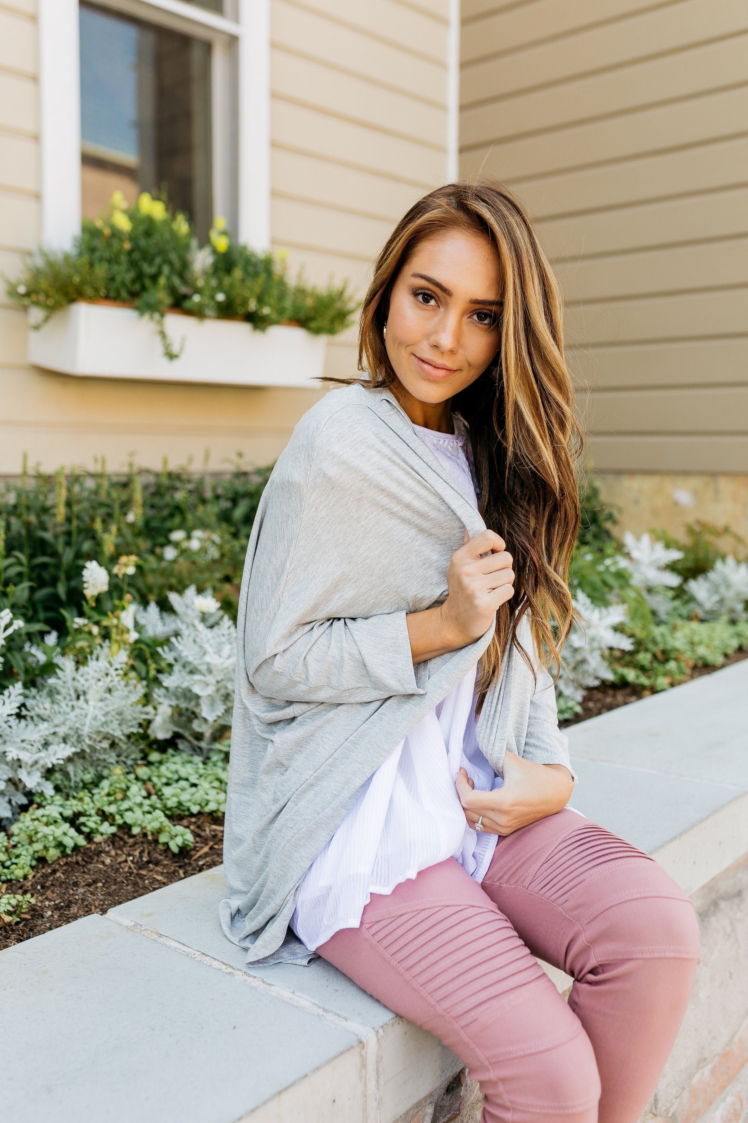 Carry Me Home Cardi In Gray