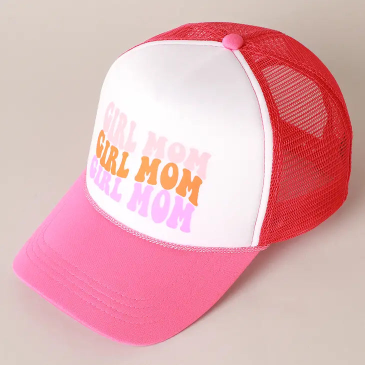 PREORDER: Girl Mom Foam Trucker Hat in Two Colors