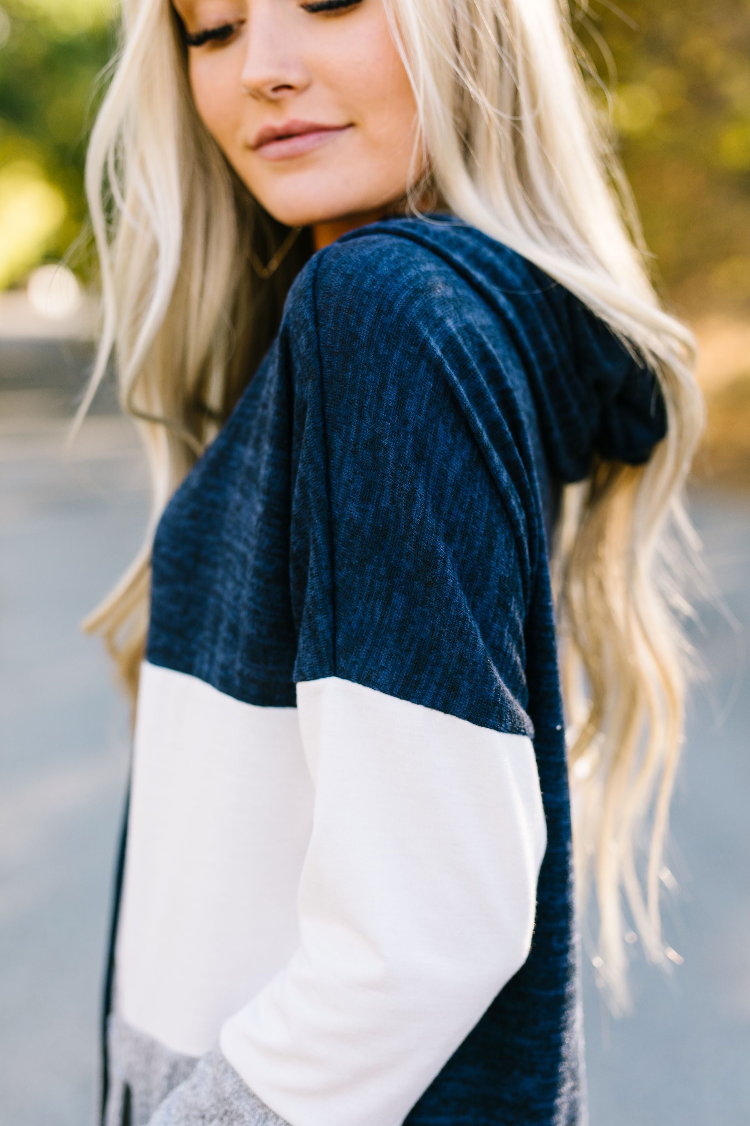 Chip Off The Old Color Block Hoodie - ALL SALES FINAL