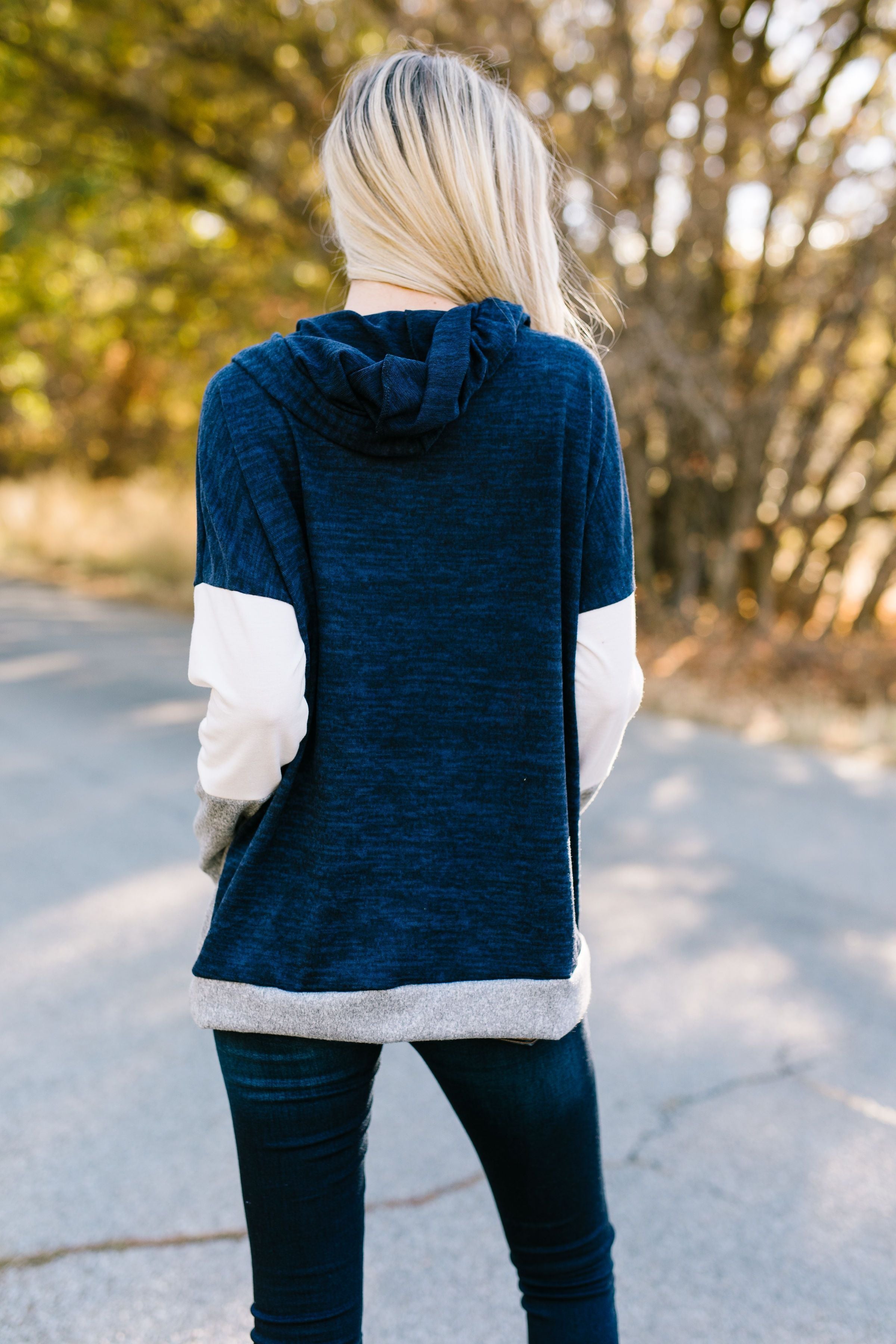 Chip Off The Old Color Block Hoodie - ALL SALES FINAL