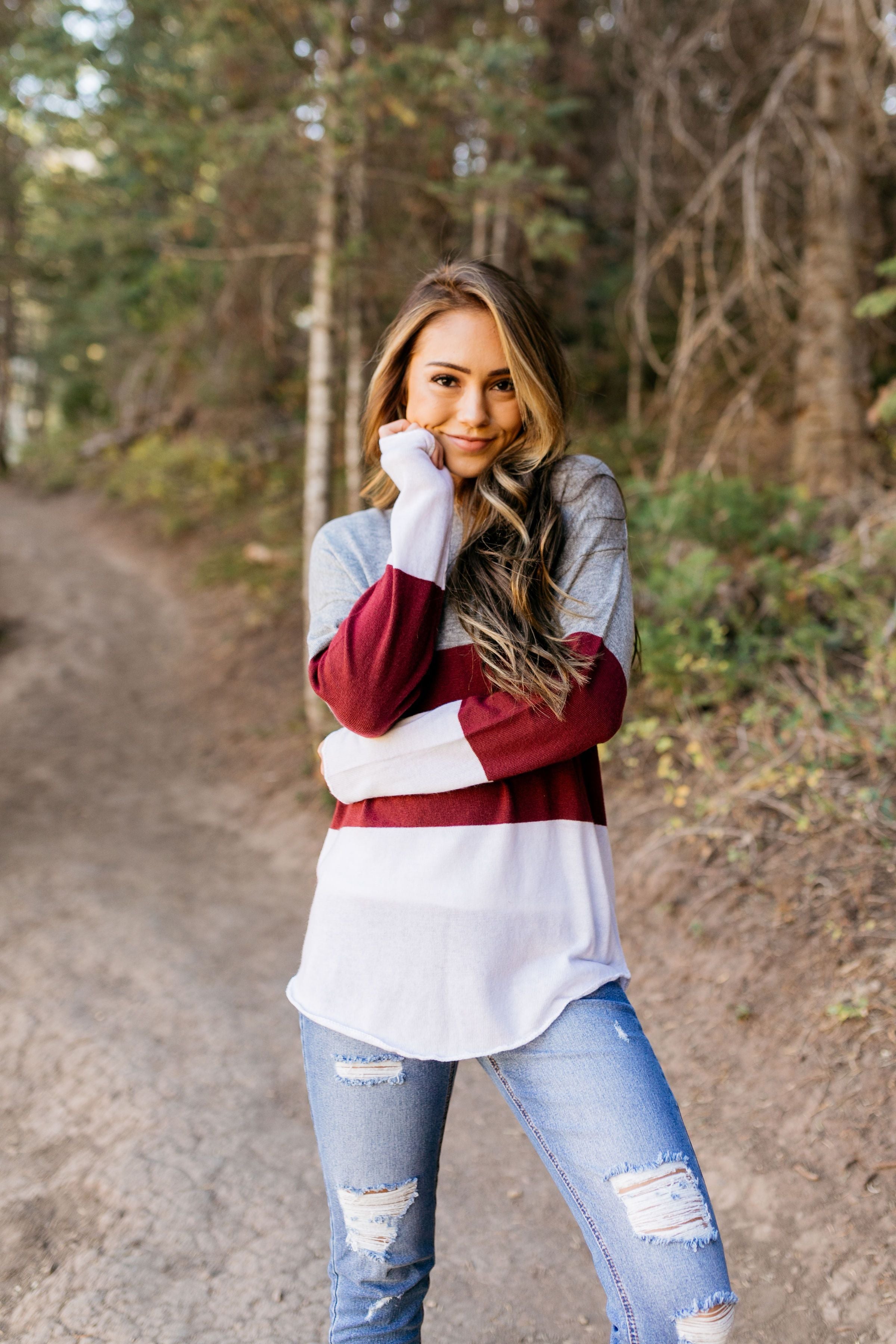 Chloe Bold Color Block Sweater