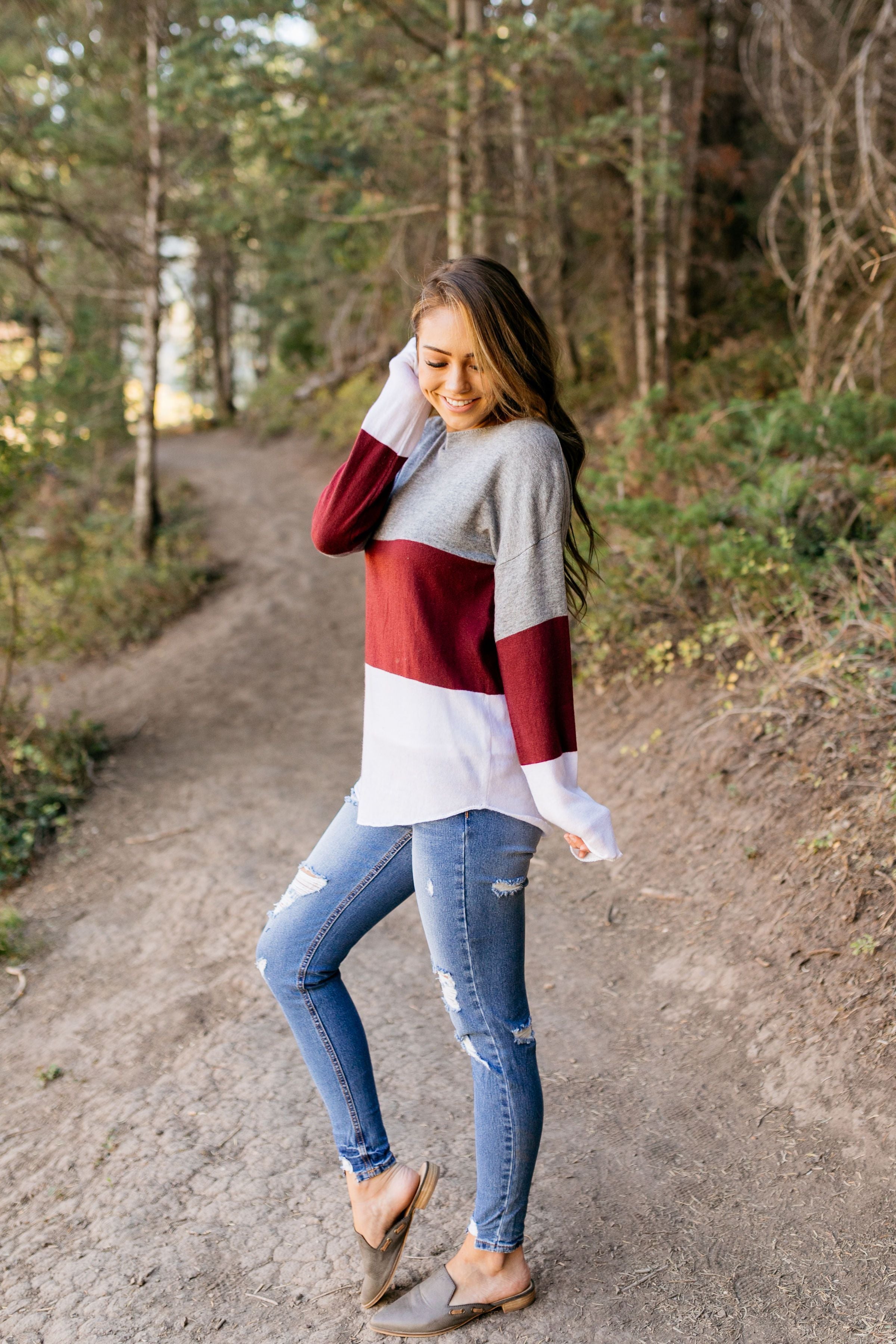 Chloe Bold Color Block Sweater