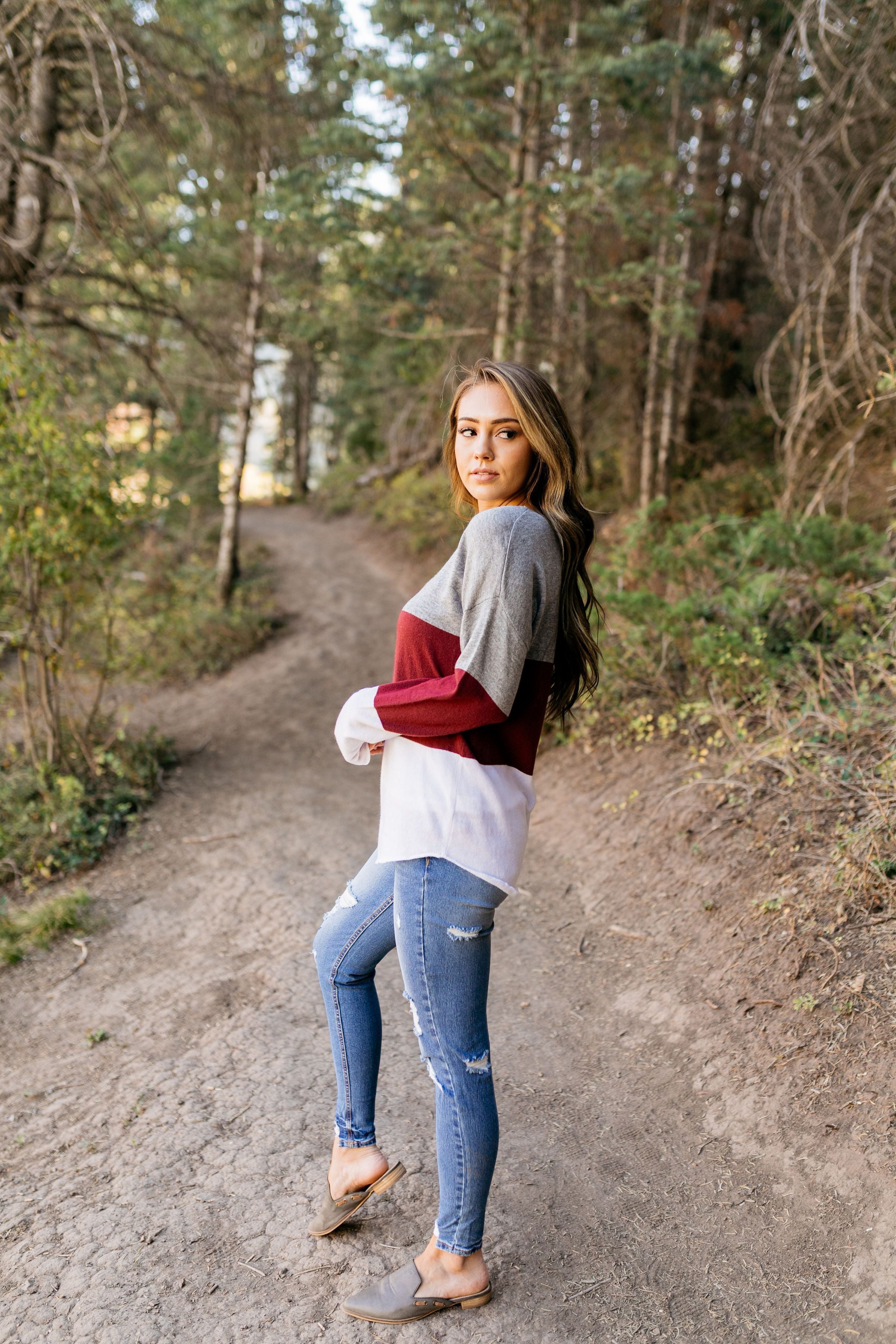 Chloe Bold Color Block Sweater