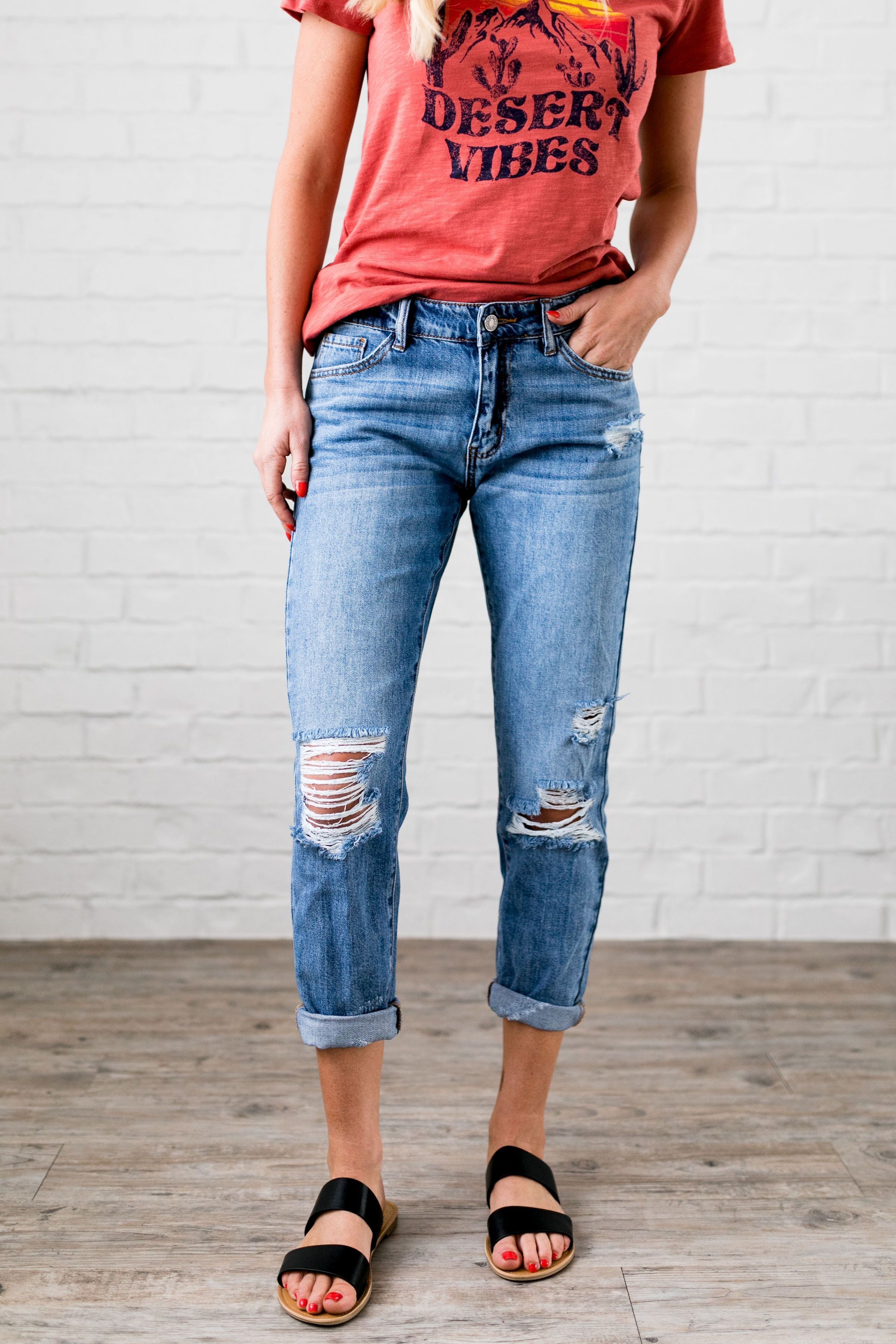 Collateral Damage Boyfriend Jeans