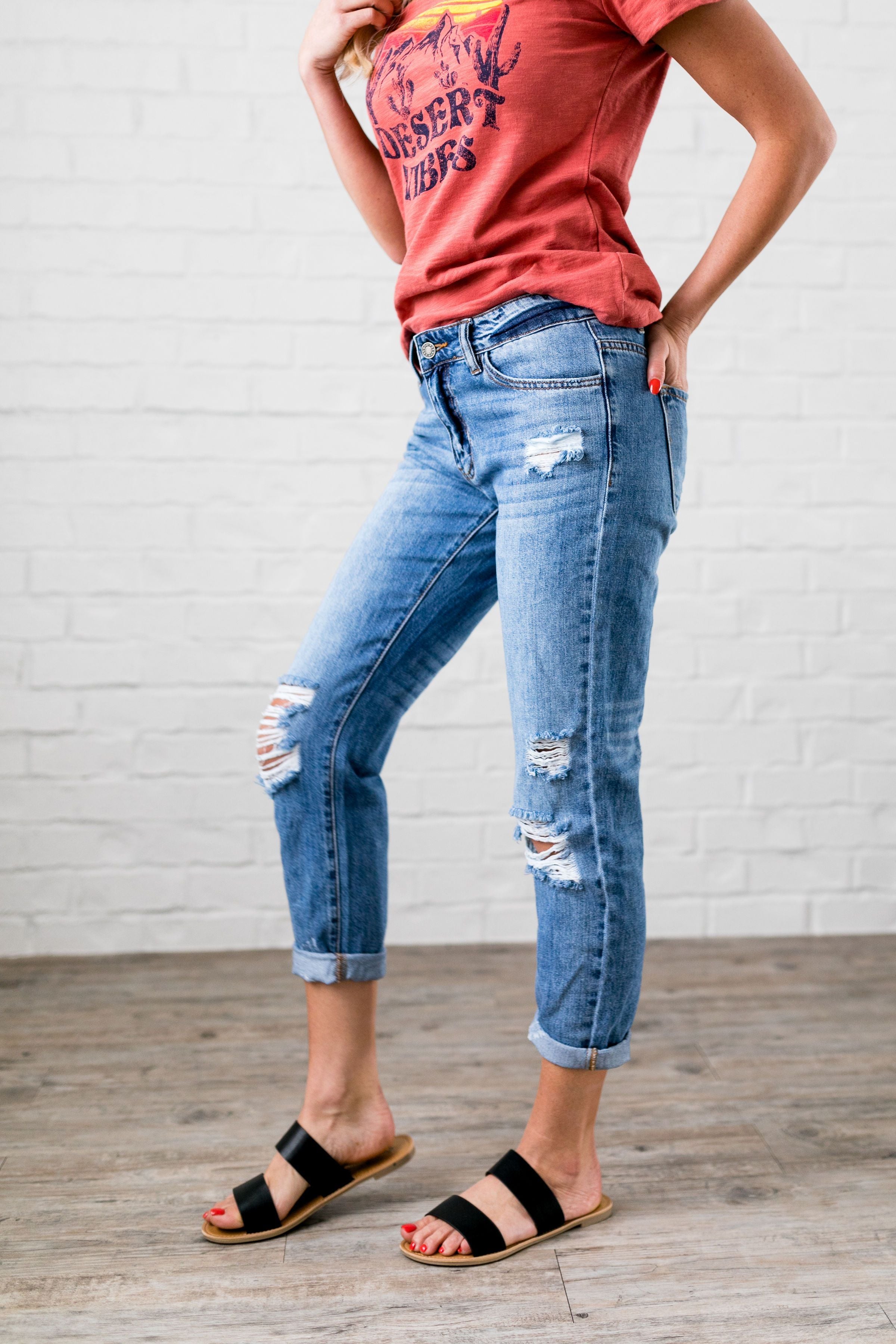 Collateral Damage Boyfriend Jeans